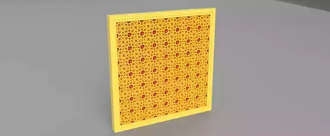 Panel 5 piece of paper on table 3D model