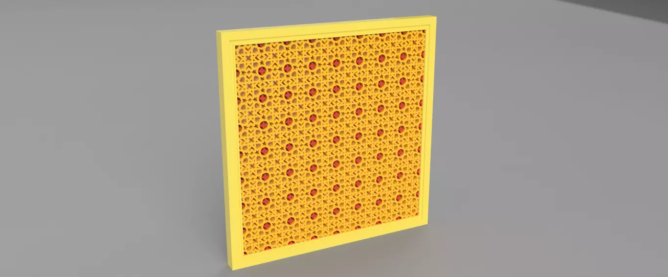 Panel 5 piece of paper on table 3D model