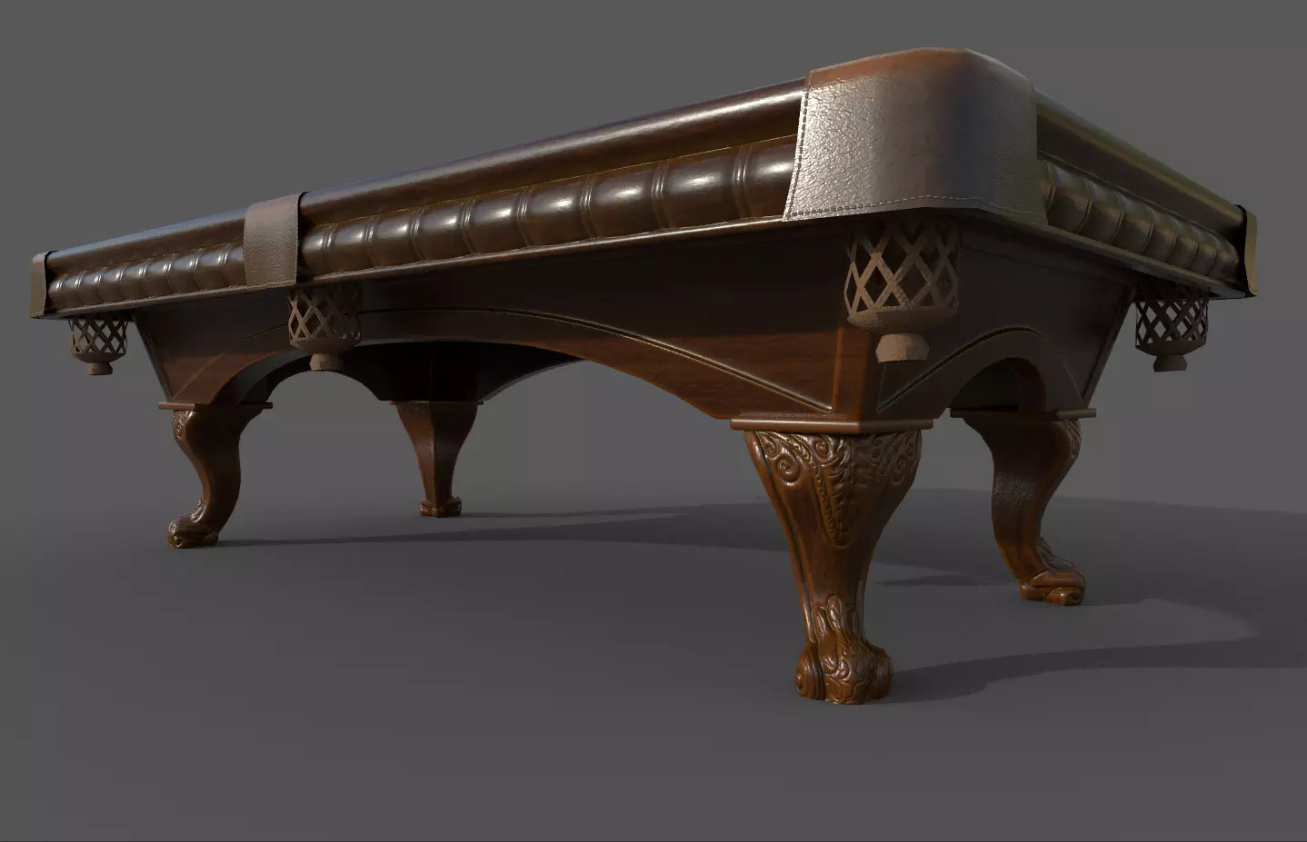 GameReady AR VR PoolTable Low-poly 3D model_0