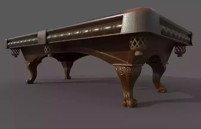 GameReady AR VR PoolTable Low-poly 3D model