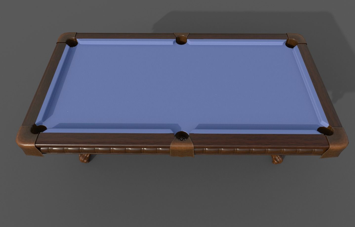 GameReady AR VR PoolTable Low-poly 3D model_3