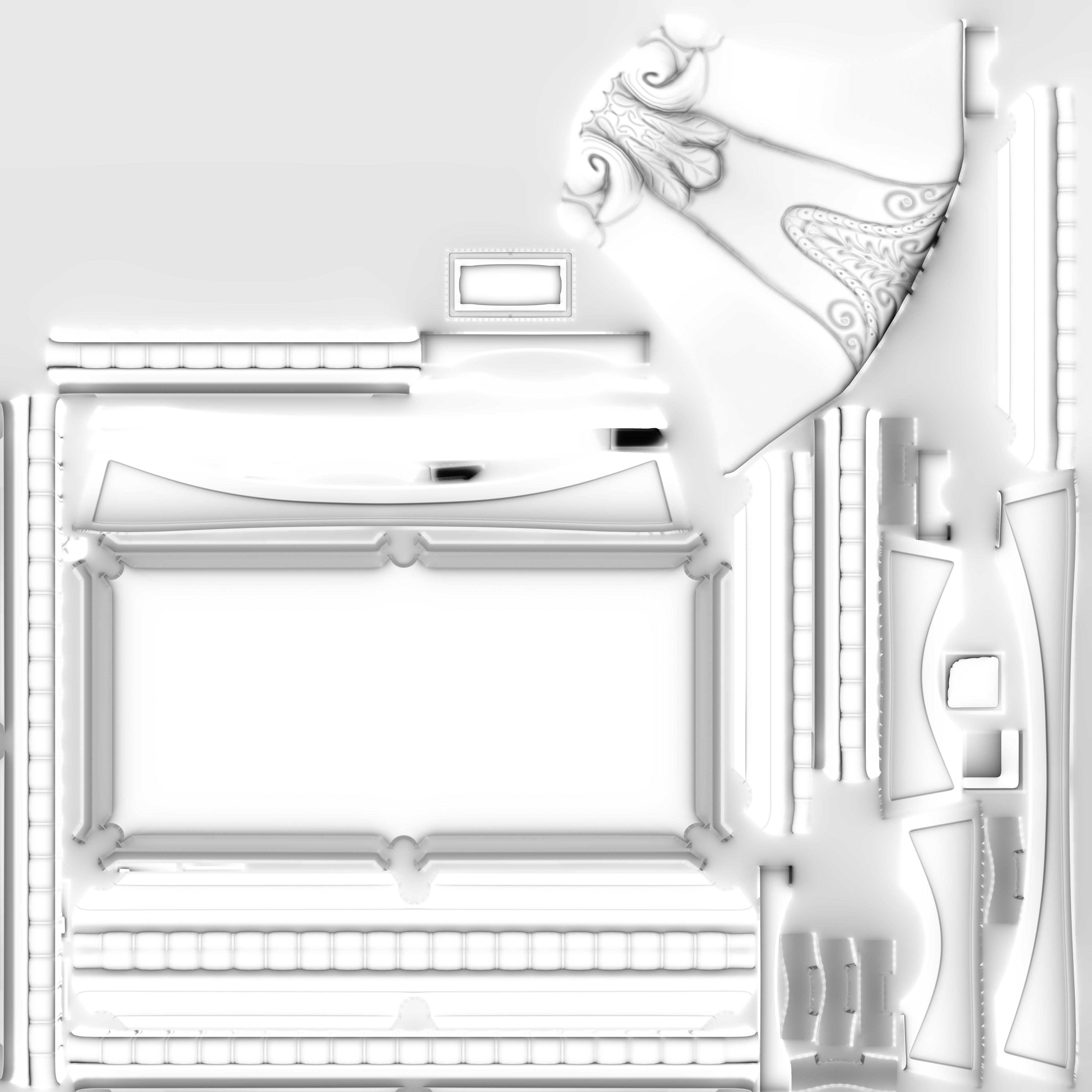 GameReady AR VR PoolTable Low-poly 3D model_6