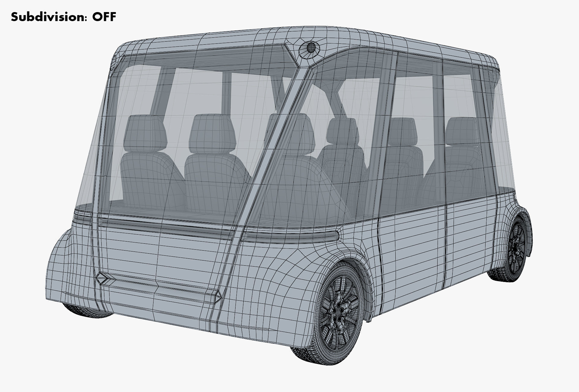Electric Unmanned City Bus v 1 3D model_12