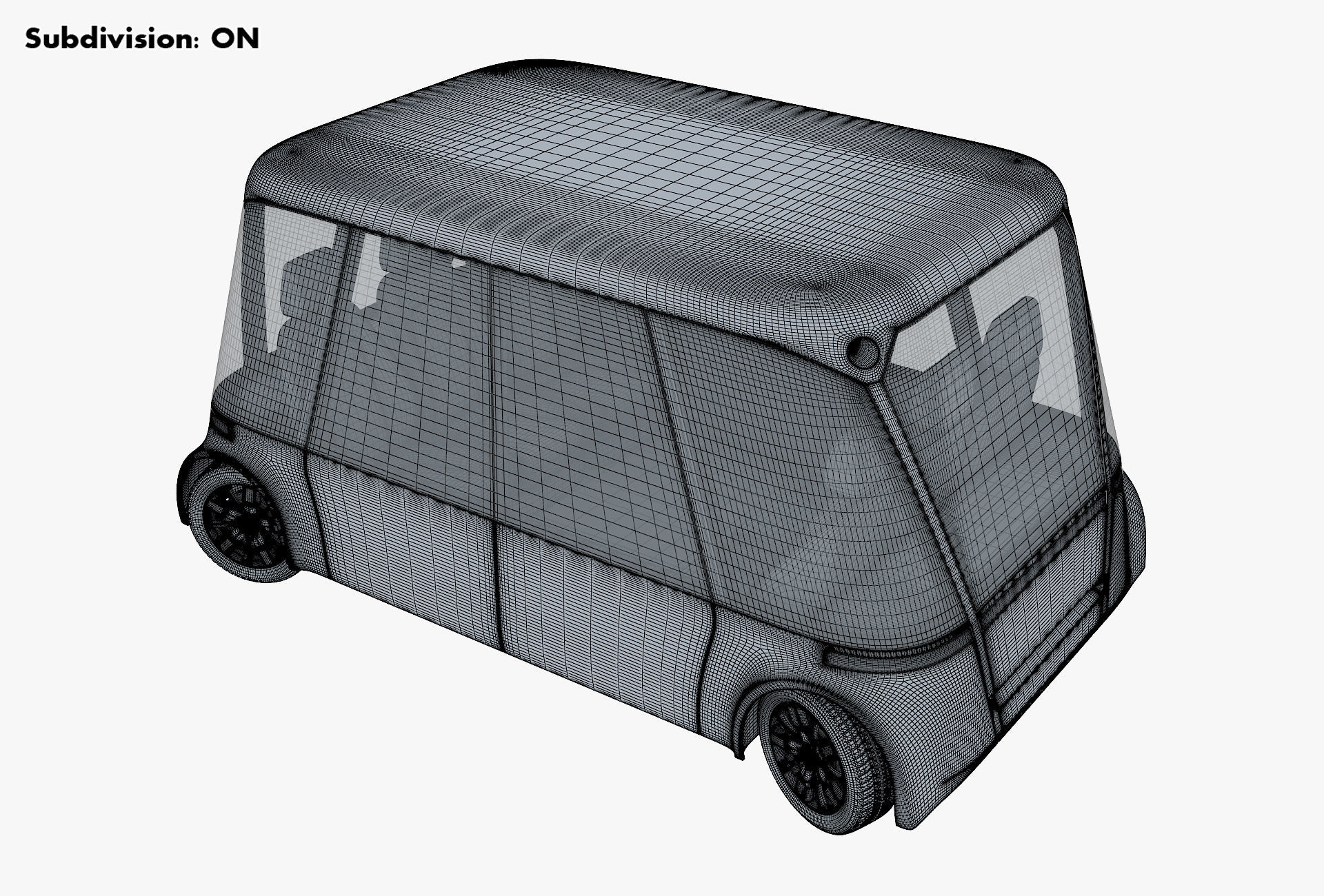 Electric Unmanned City Bus v 1 3D model_17