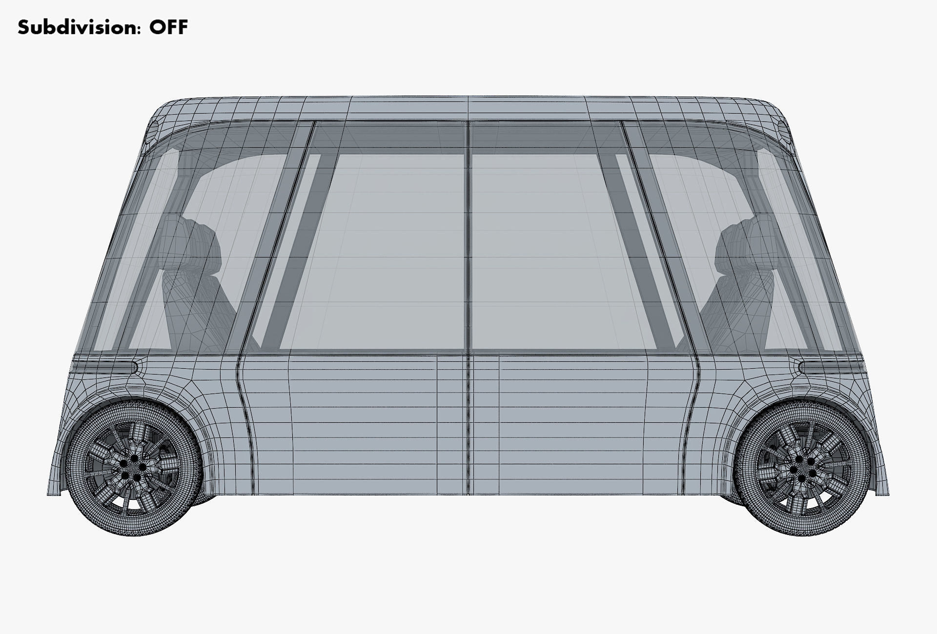 Electric Unmanned City Bus v 1 3D model_24