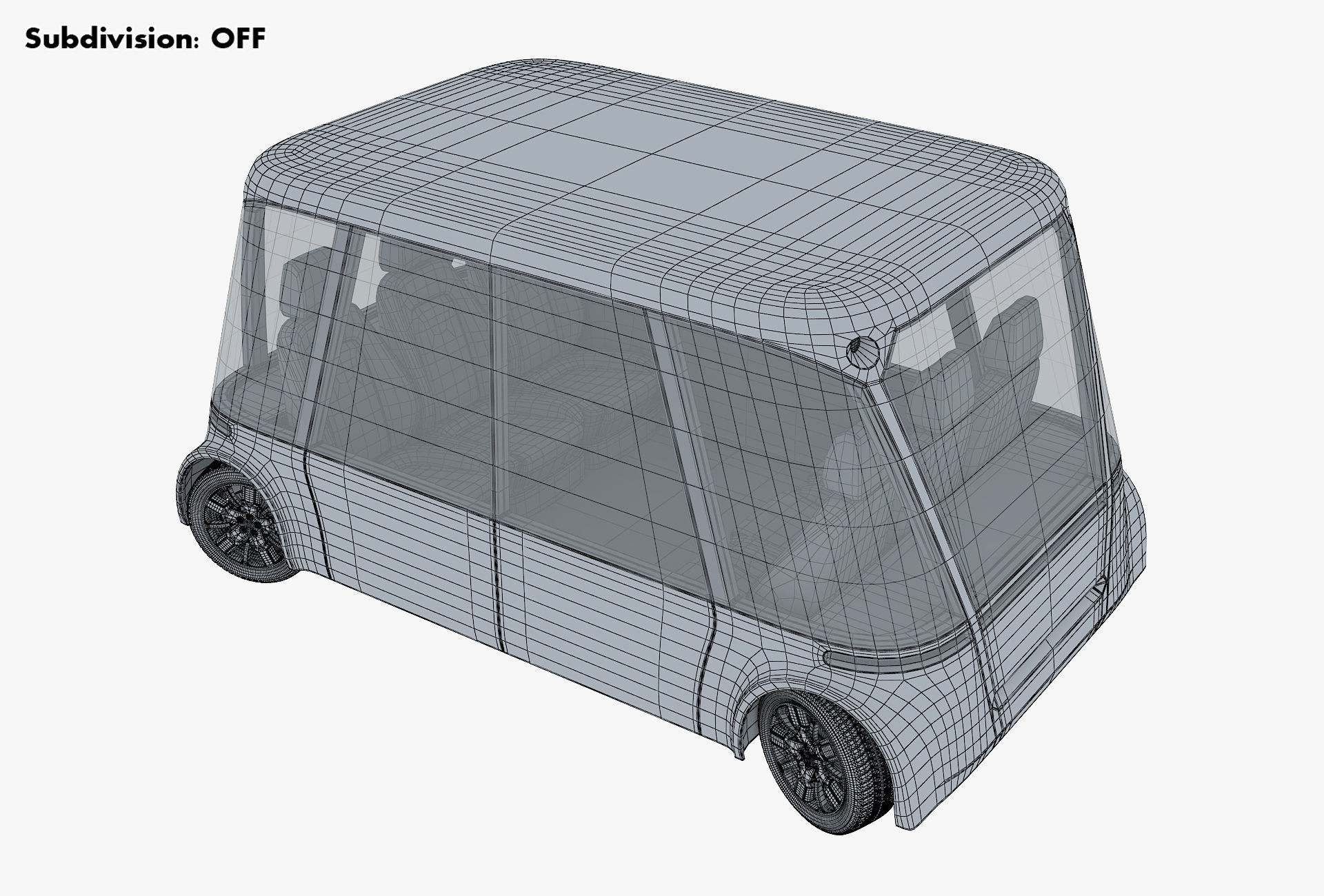 Electric Unmanned City Bus v 1 3D model_18