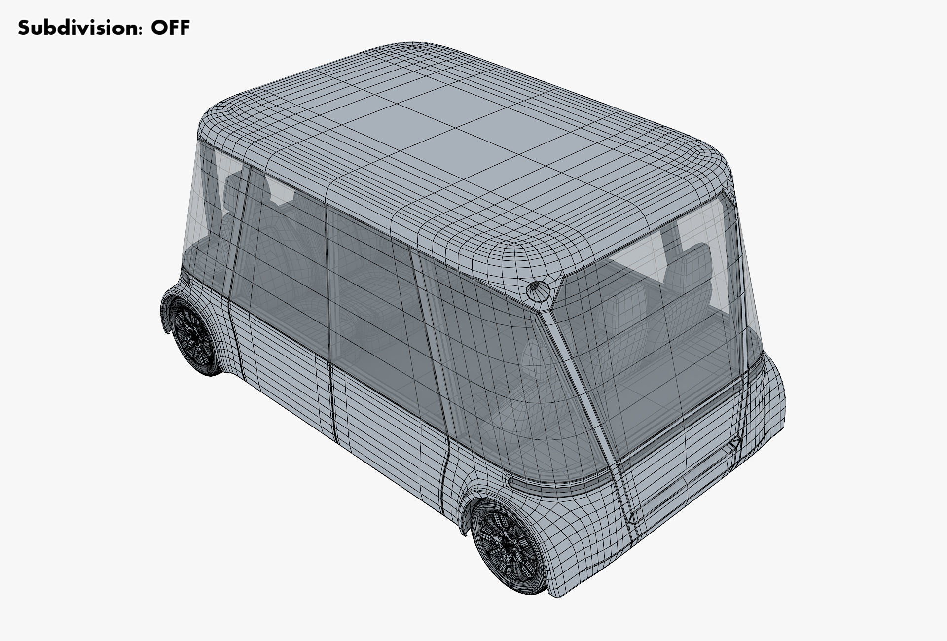 Electric Unmanned City Bus v 1 3D model_20