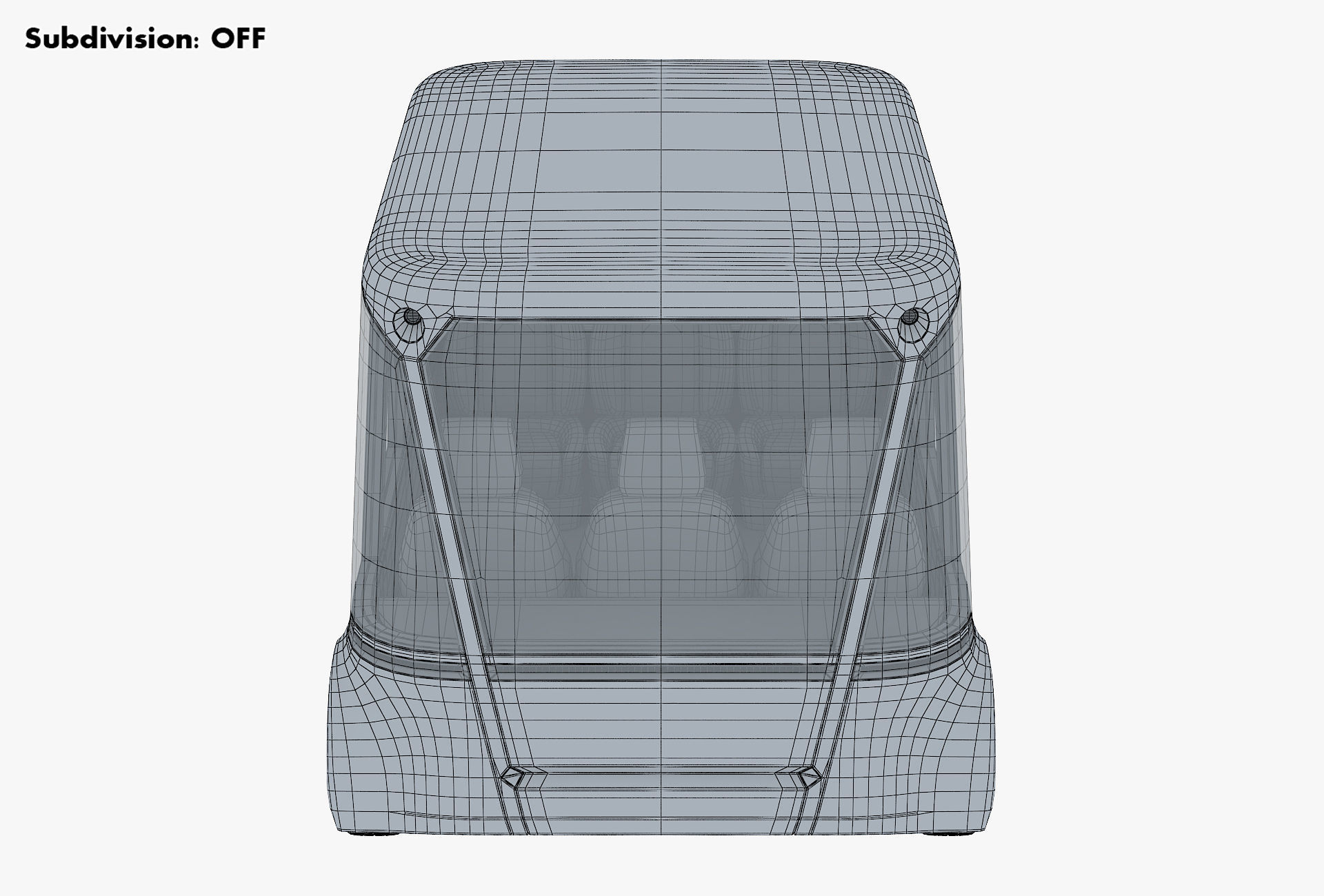 Electric Unmanned City Bus v 1 3D model_28