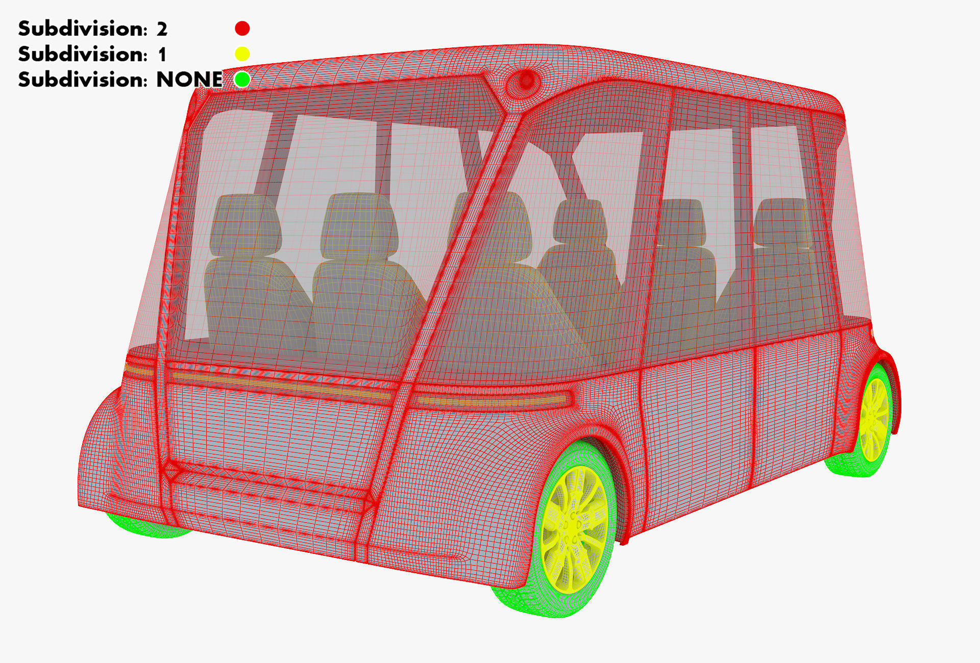Electric Unmanned City Bus v 1 3D model_33