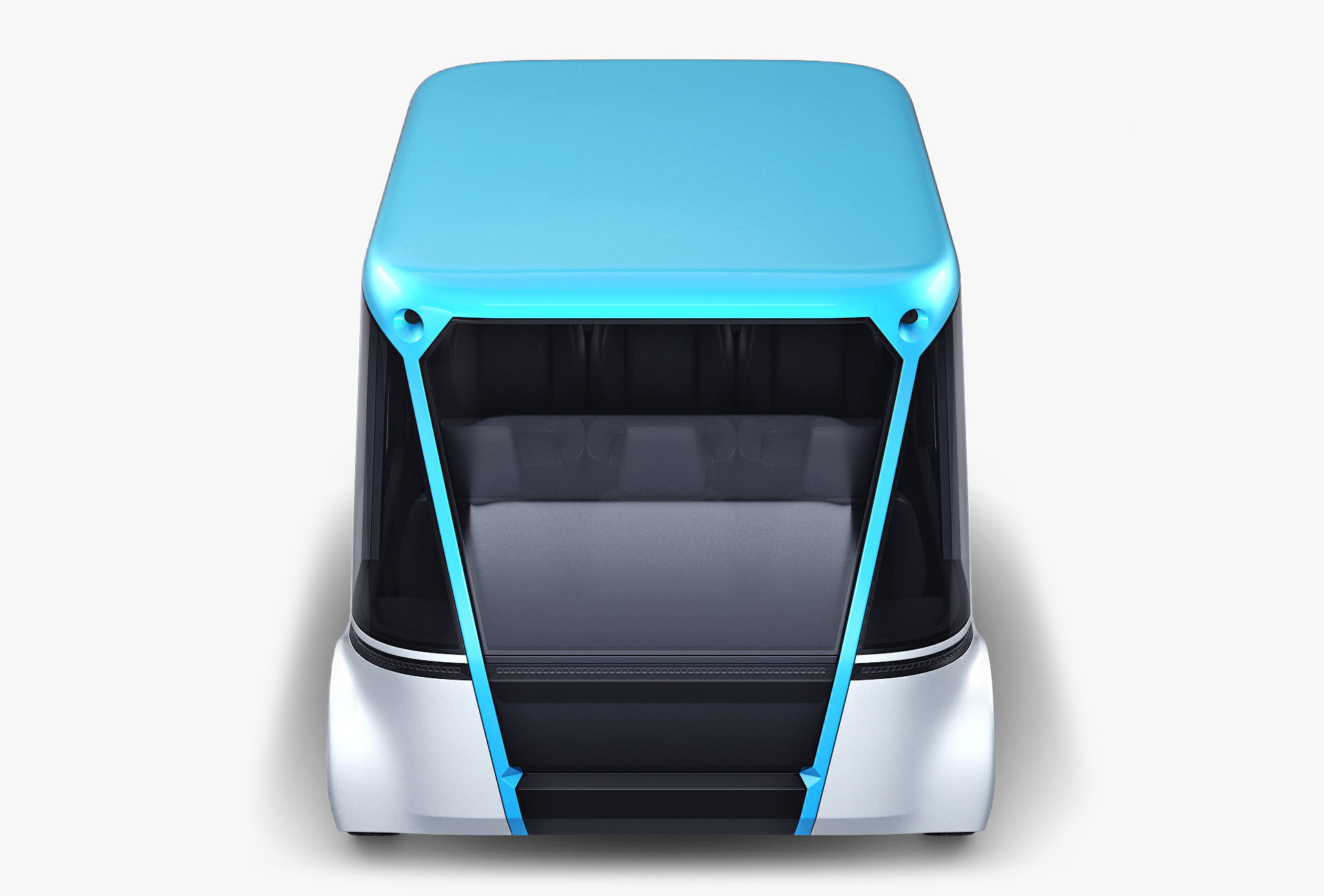 Electric Unmanned City Bus v 1 3D model_8