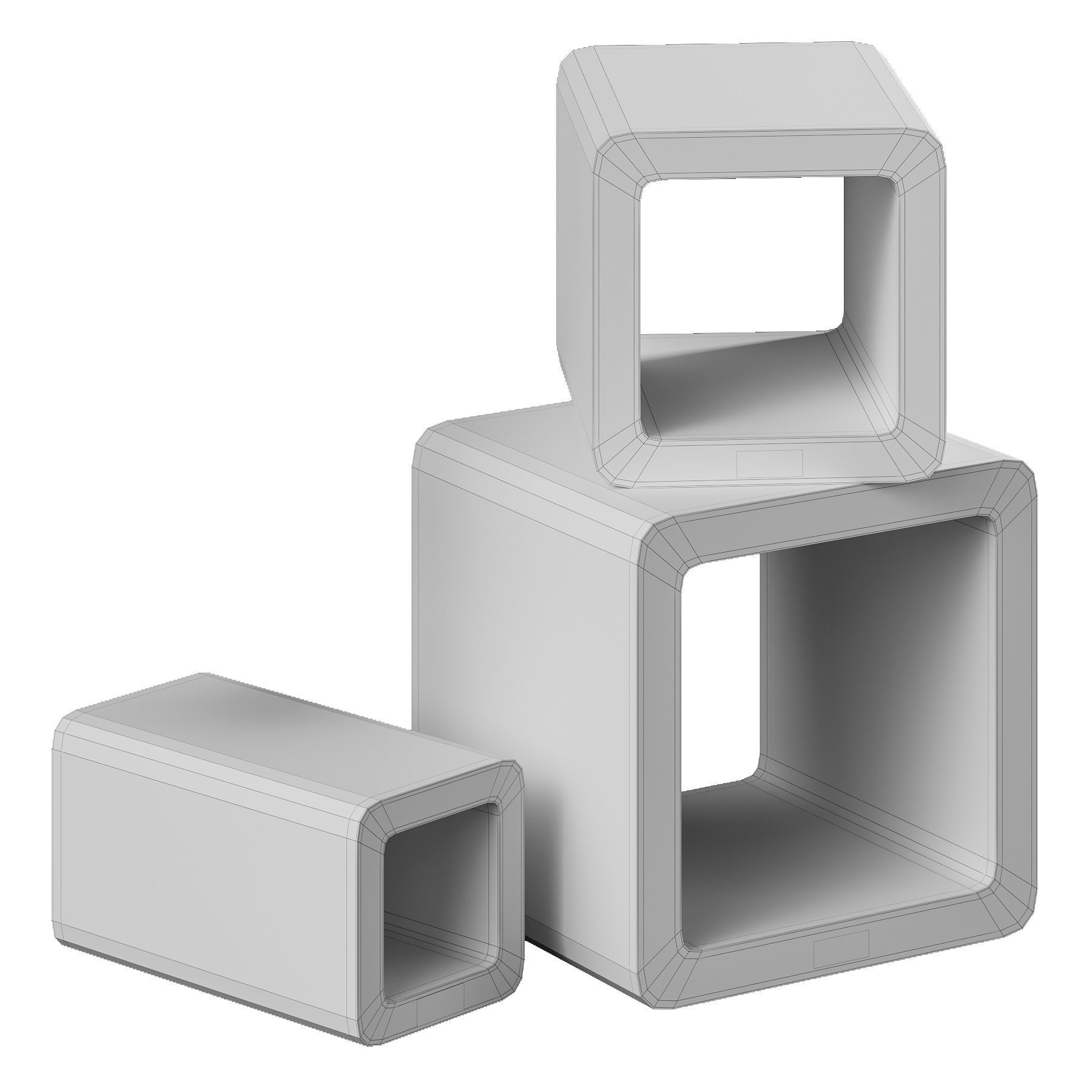 Scratching post house for a cat Boho Cat Joy in 3 colors 3D model_2