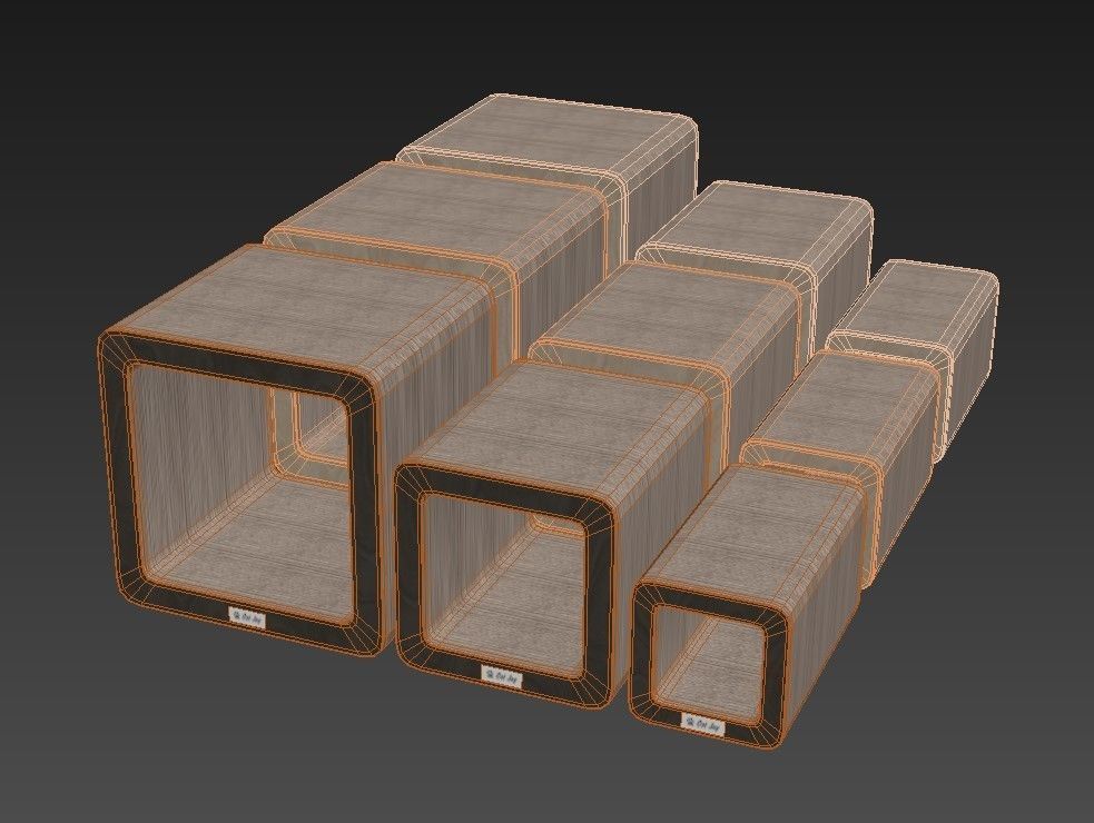 Scratching post house for a cat Boho Cat Joy in 3 colors 3D model_3