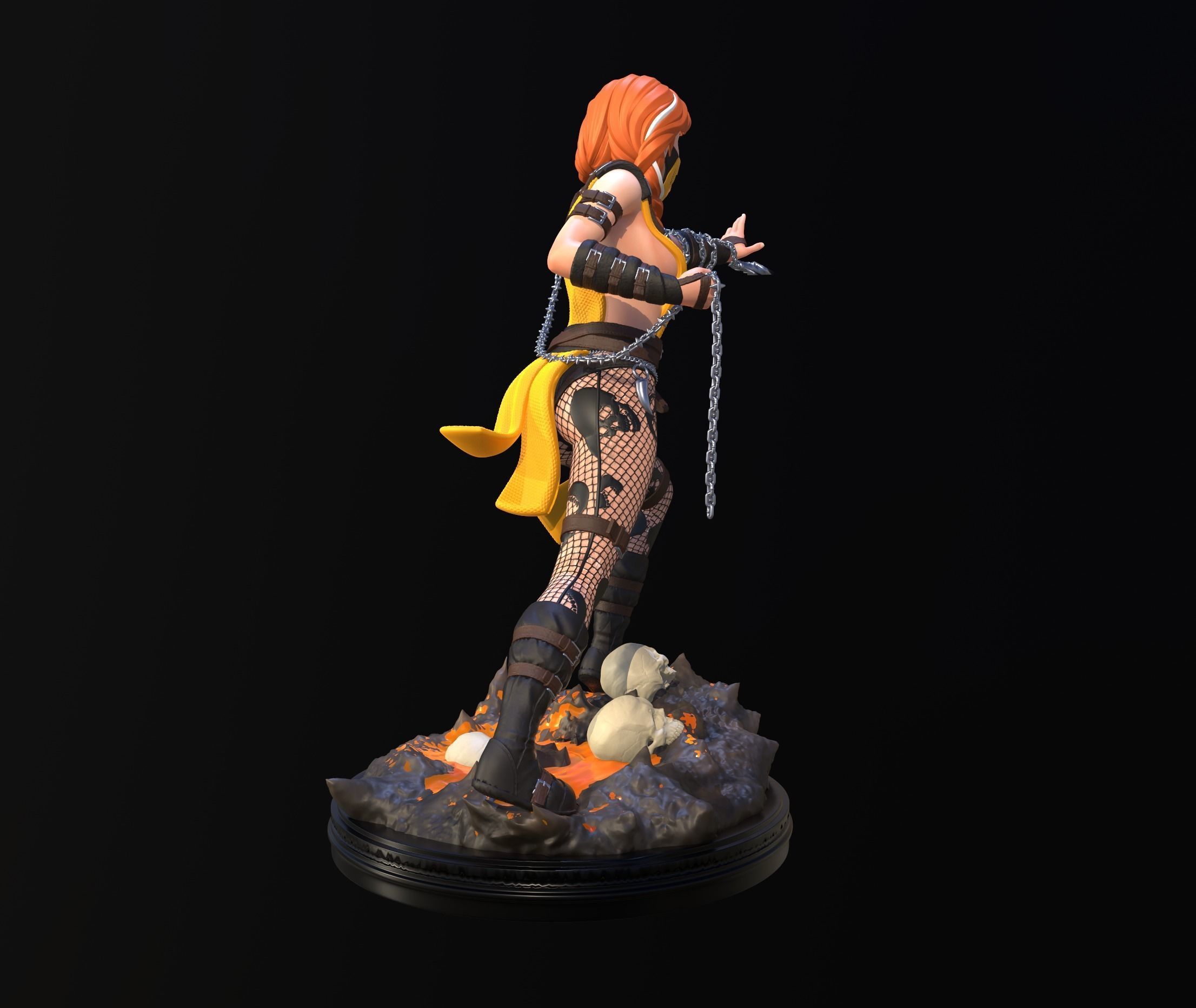 Anna Scorpion Fan Art 3D print model 3D print model_9