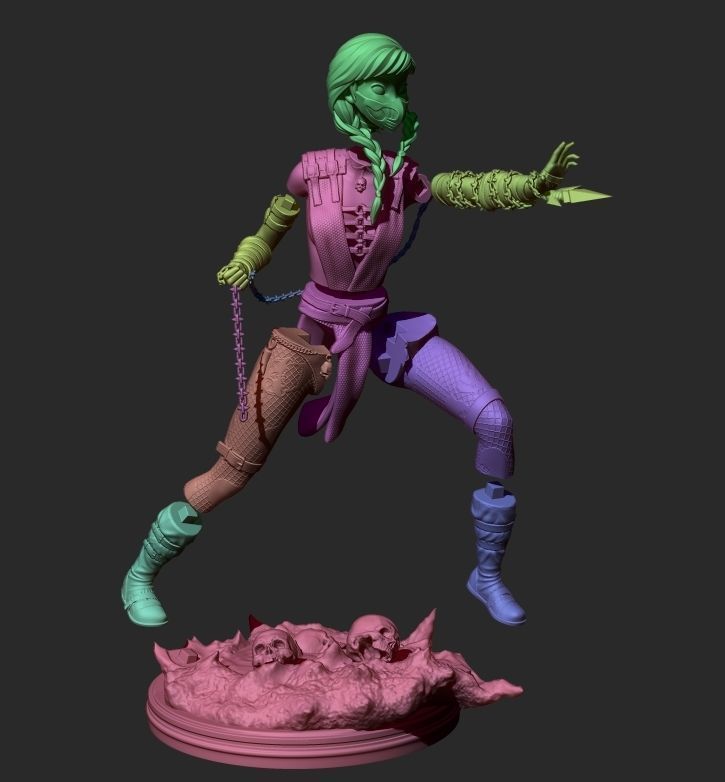 Anna Scorpion Fan Art 3D print model 3D print model_2