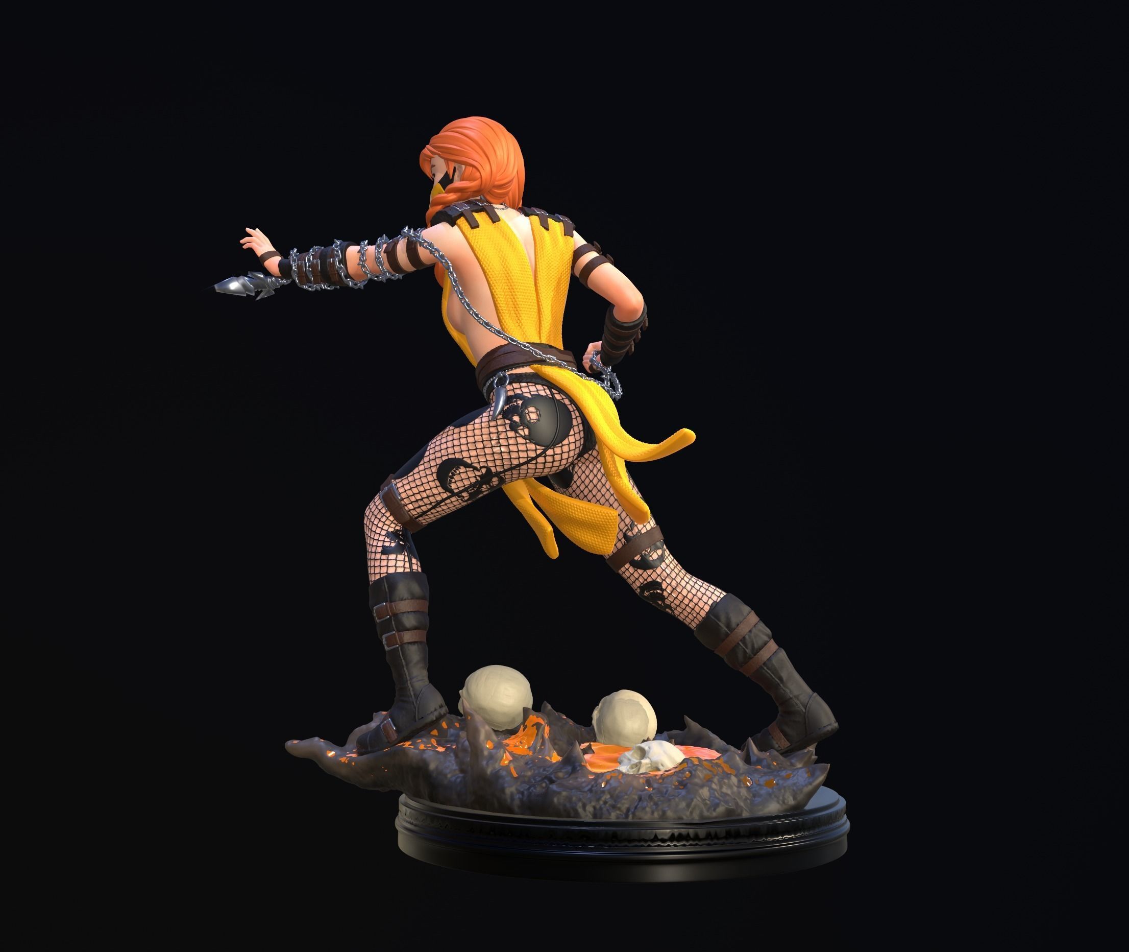 Anna Scorpion Fan Art 3D print model 3D print model_8