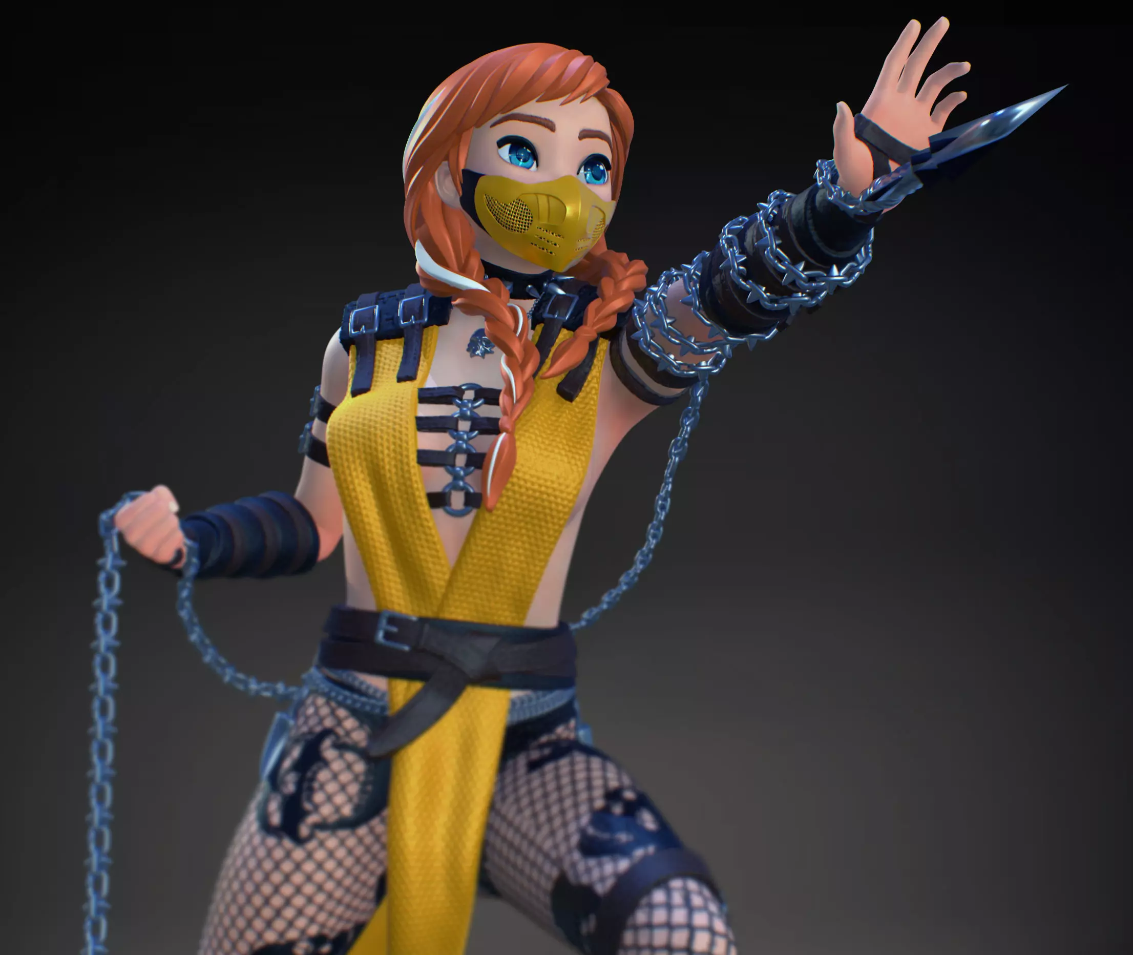 Anna Scorpion Fan Art 3D print model 3D print model_0