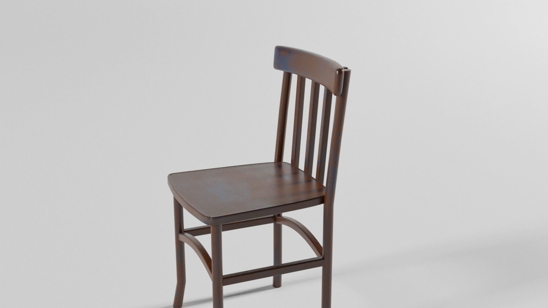 Old chair Free low-poly 3D model_1