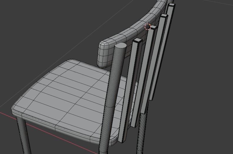 Old chair Free low-poly 3D model_11