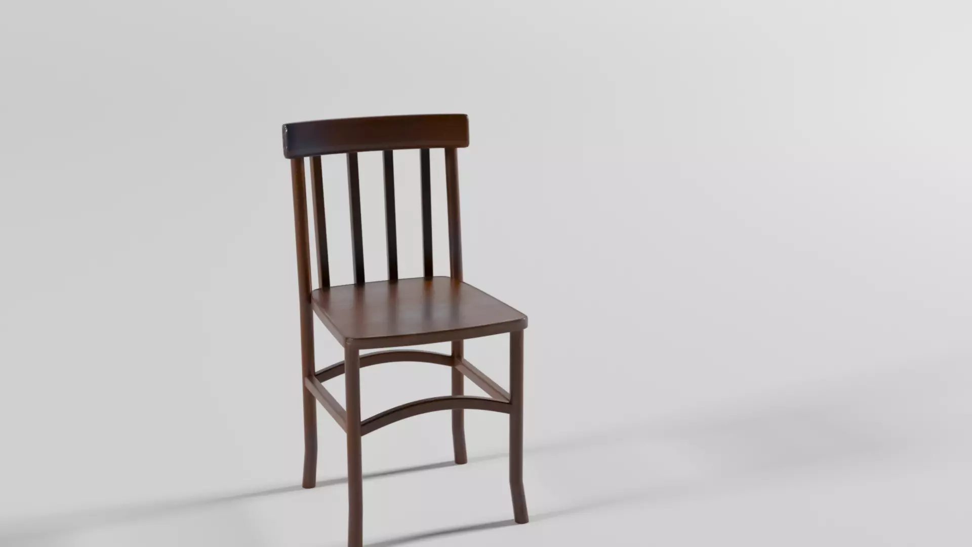 Old chair Free low-poly 3D model_0