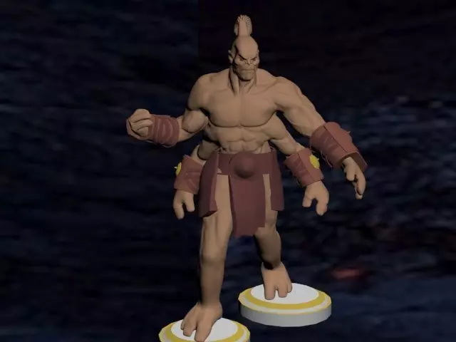 Goro mortal combat character 3D model_0
