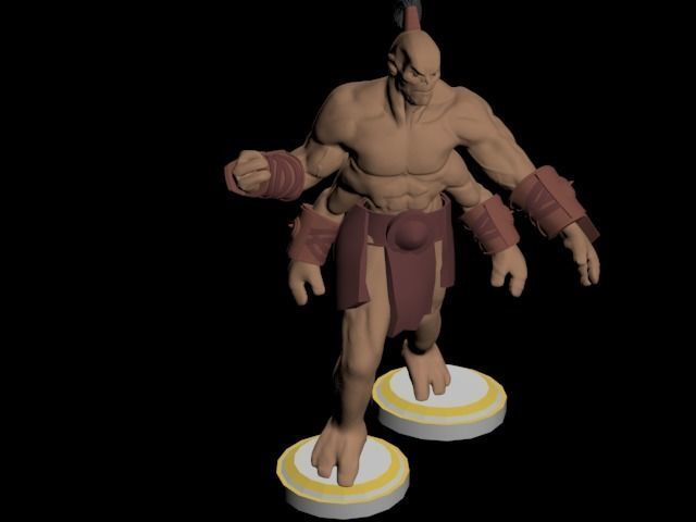 Goro mortal combat character 3D model_3