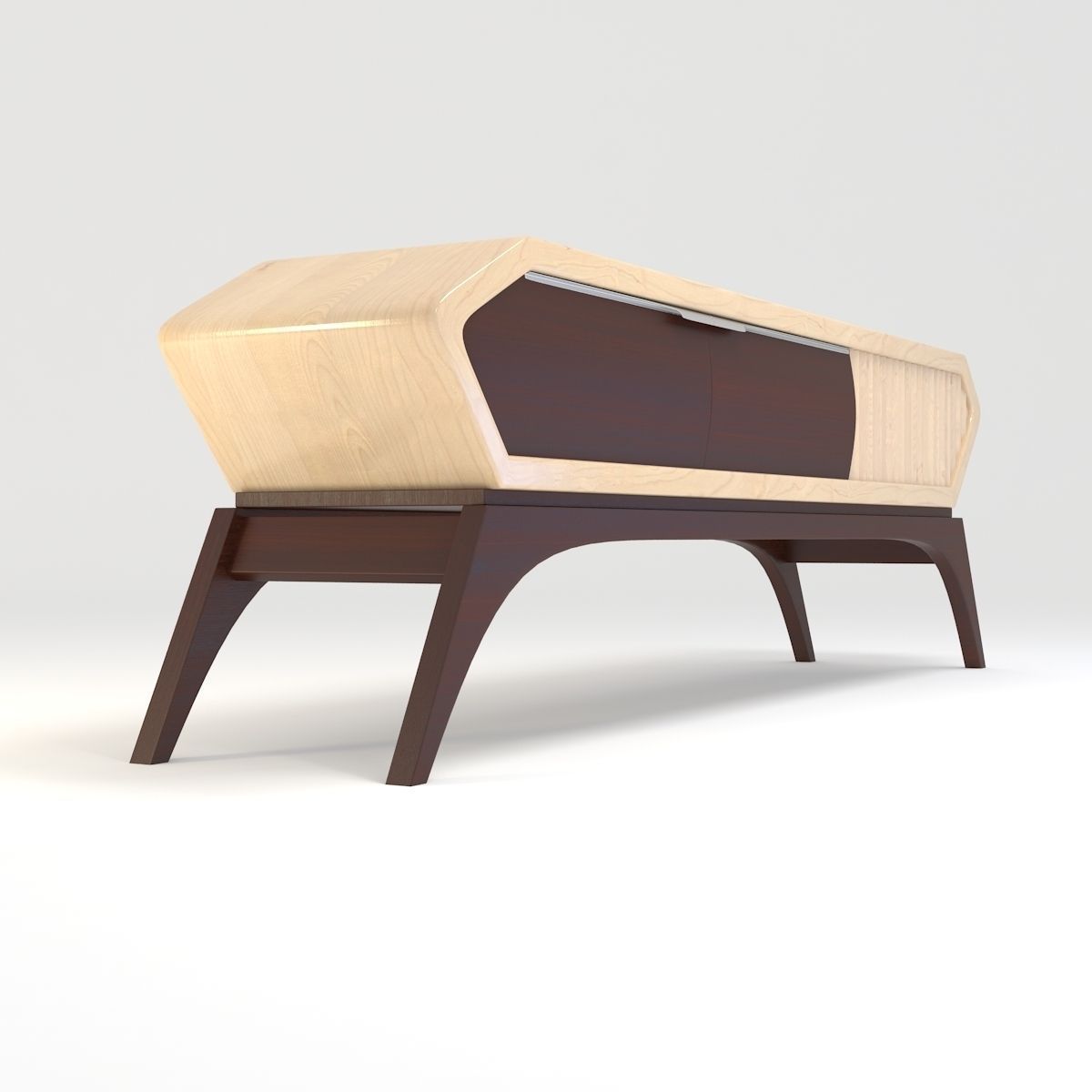 Retro Cupboard 3D model_2