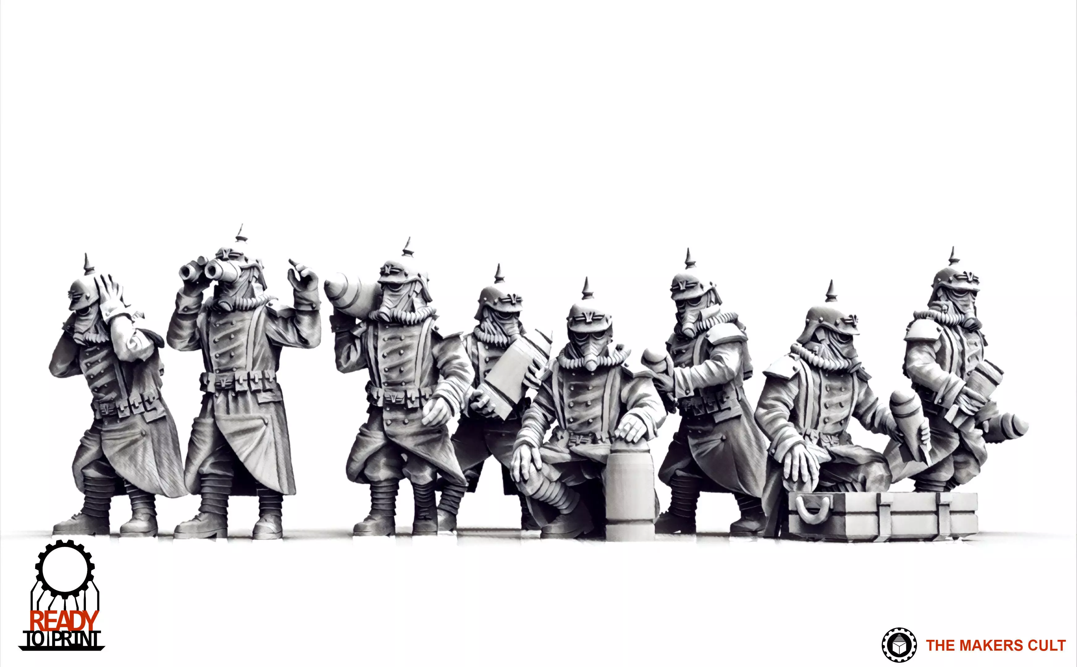 Valour Korps - Light Artillery Crew 3D print model