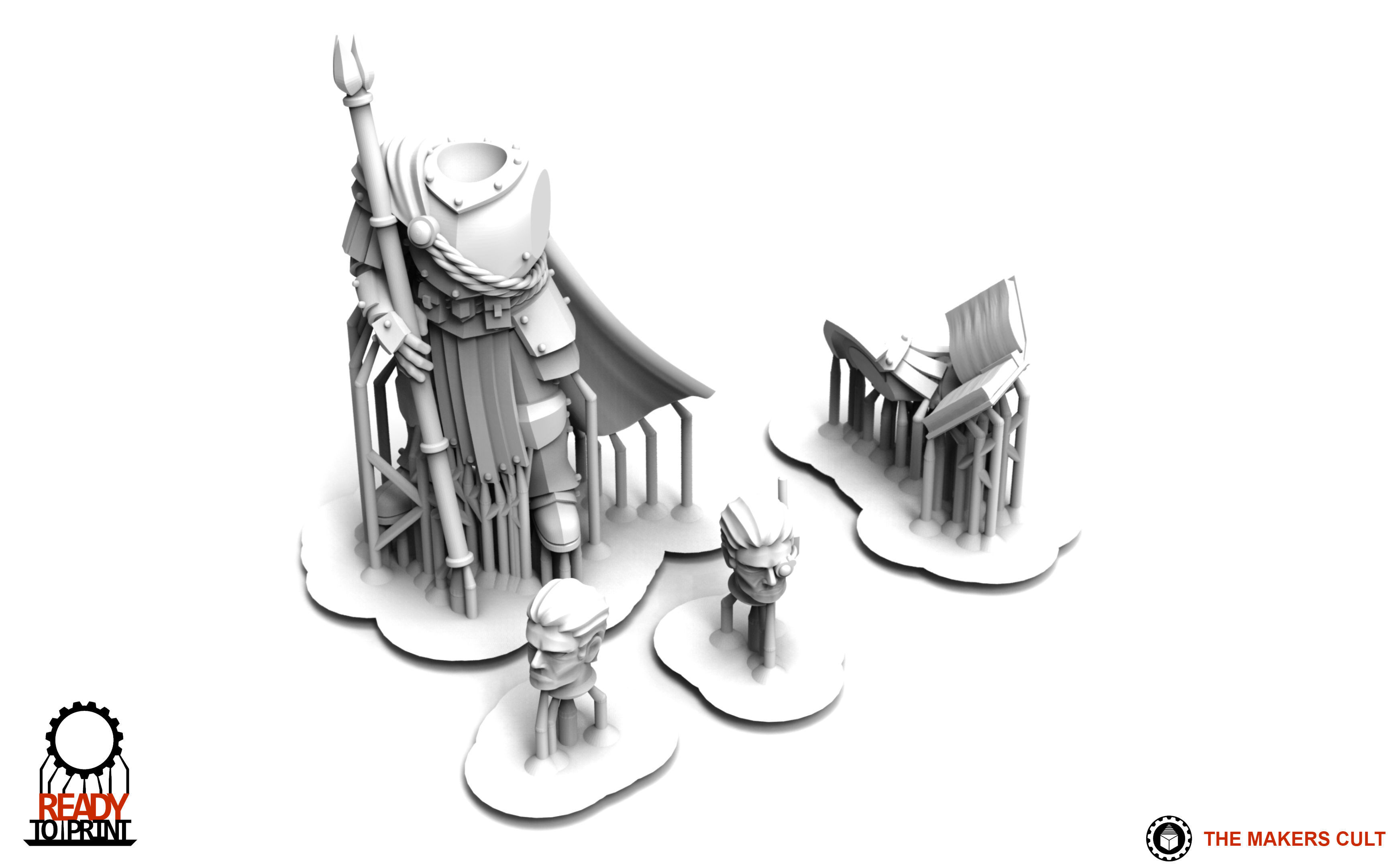 Feudal Guard - Master of Strategy 3D print model_1