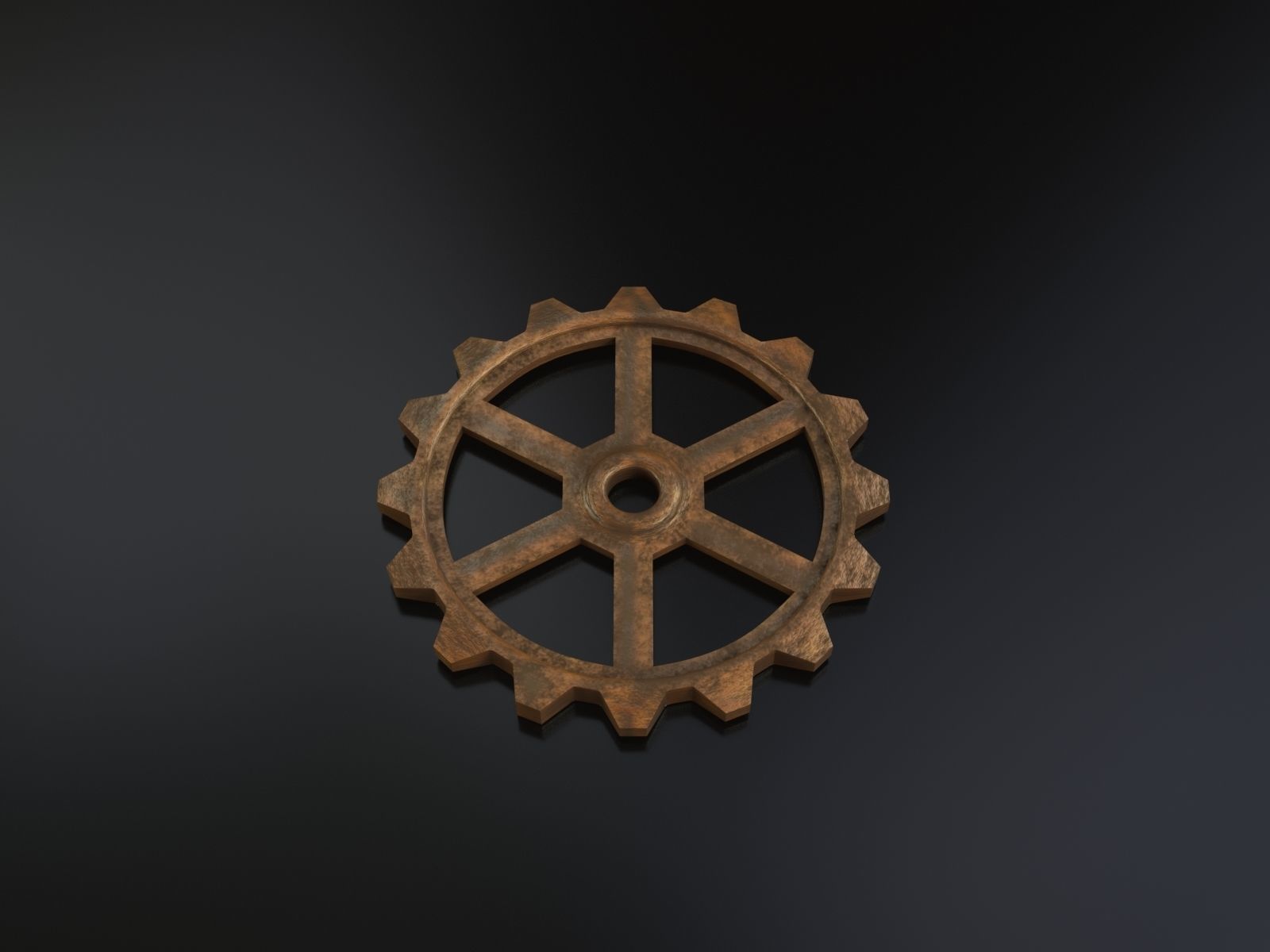 Steampunk gears - Print ready 3D print model_3