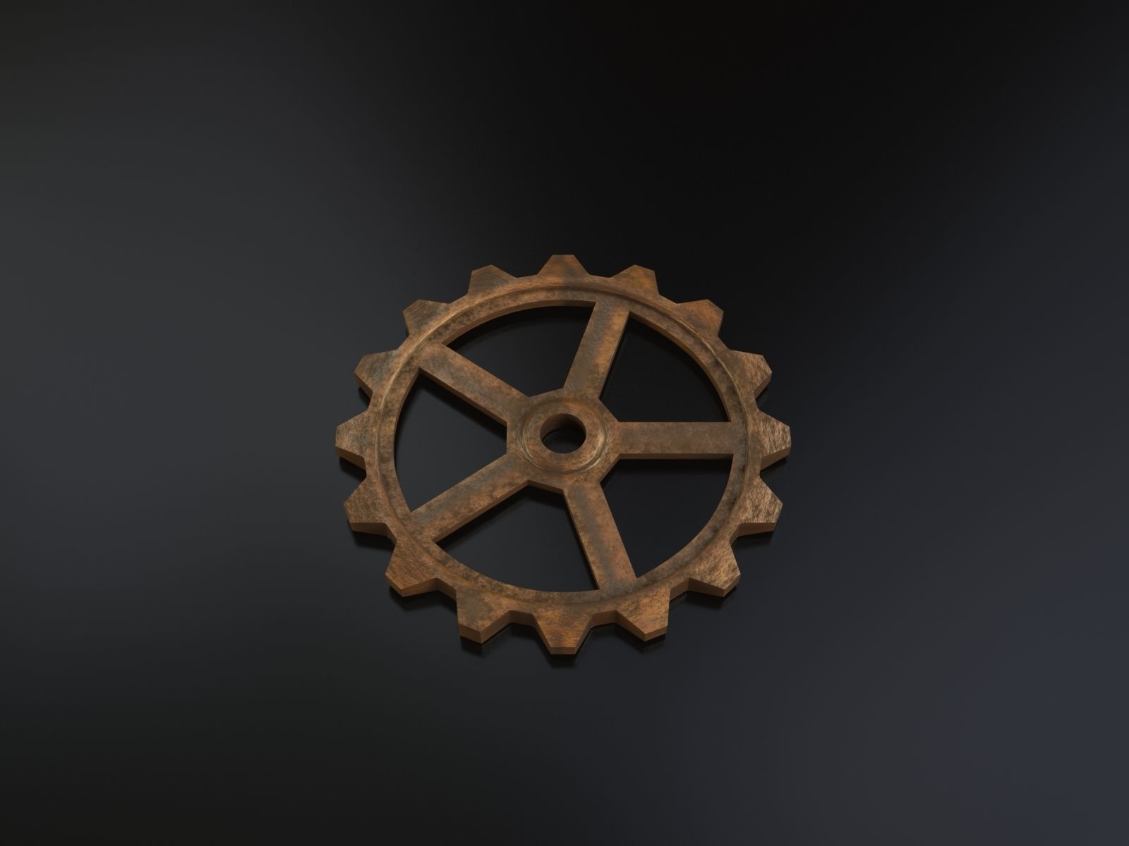 Steampunk gears - Print ready 3D print model_5
