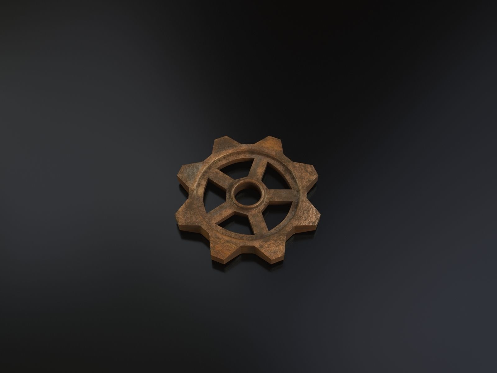 Steampunk gears - Print ready 3D print model_7