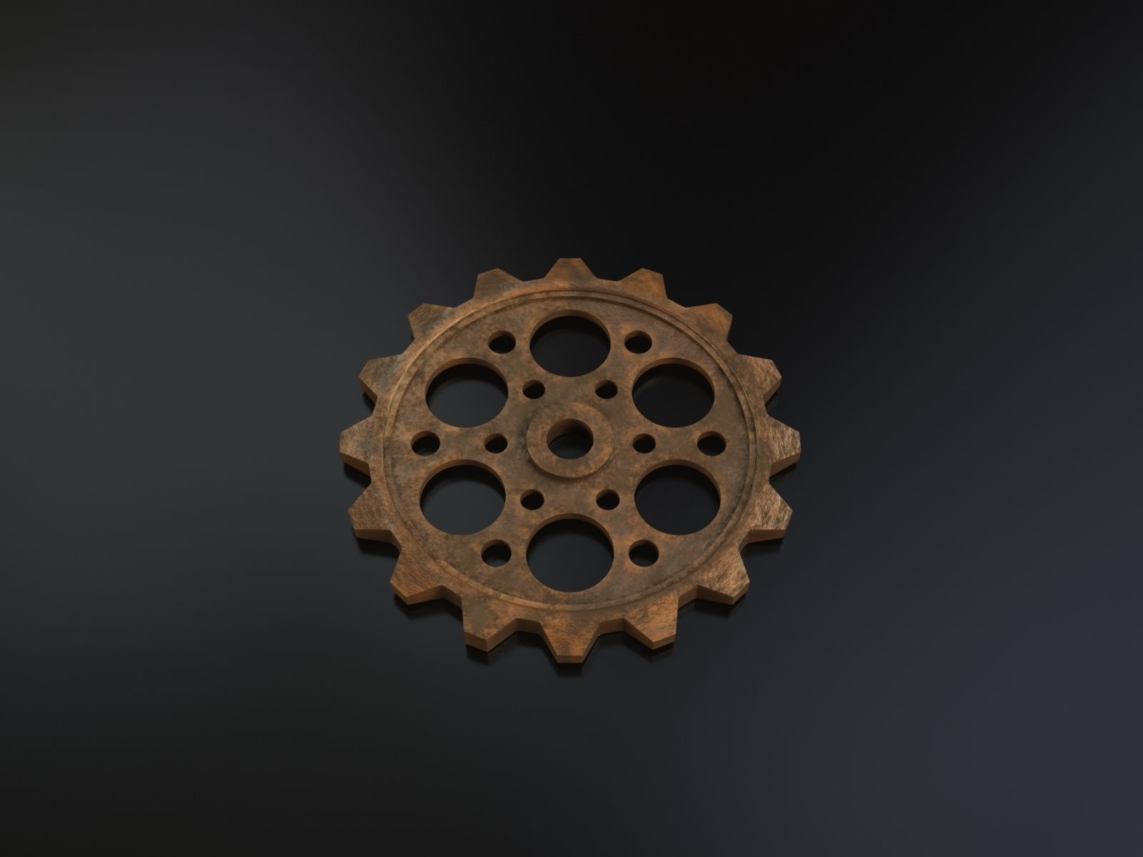 Steampunk gears - Print ready 3D print model_4