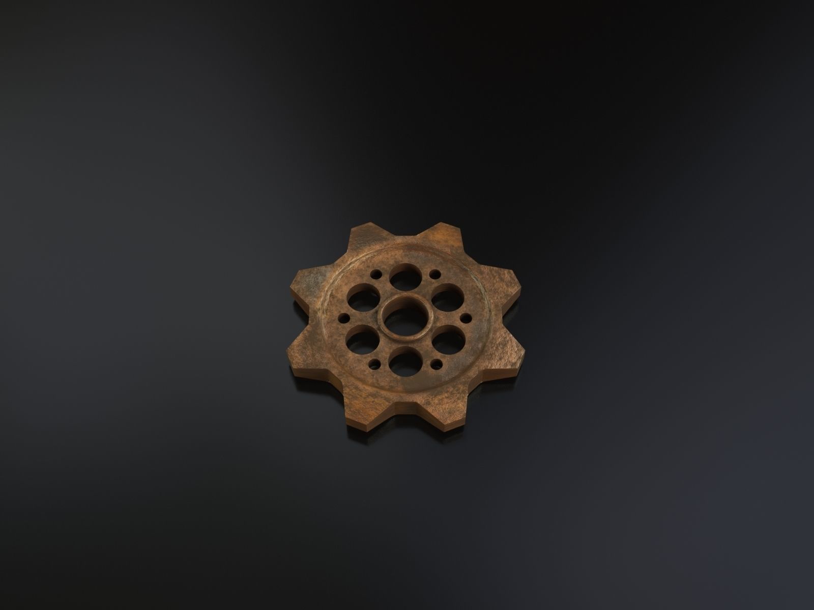 Steampunk gears - Print ready 3D print model_10