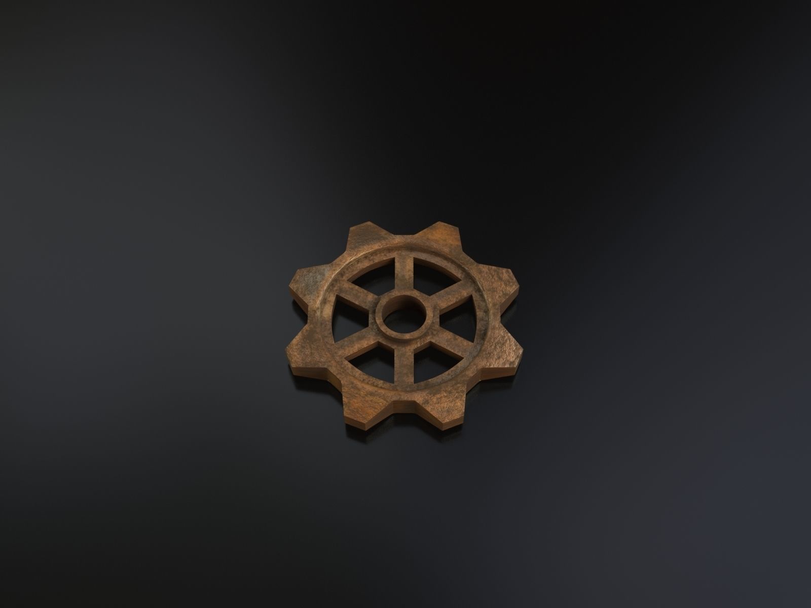 Steampunk gears - Print ready 3D print model_9