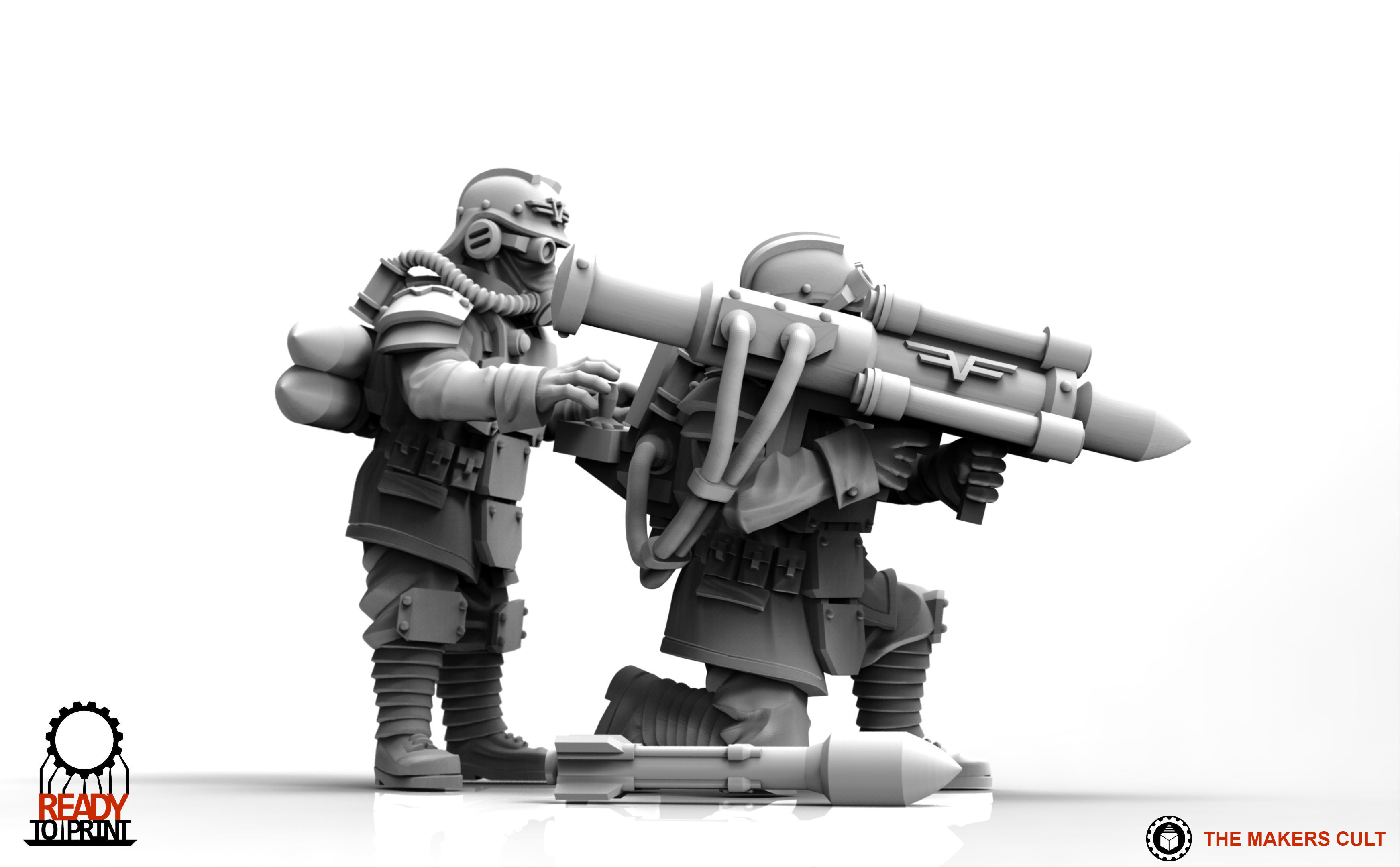 Valour Korps - Guided Missile Team 3D print model_13
