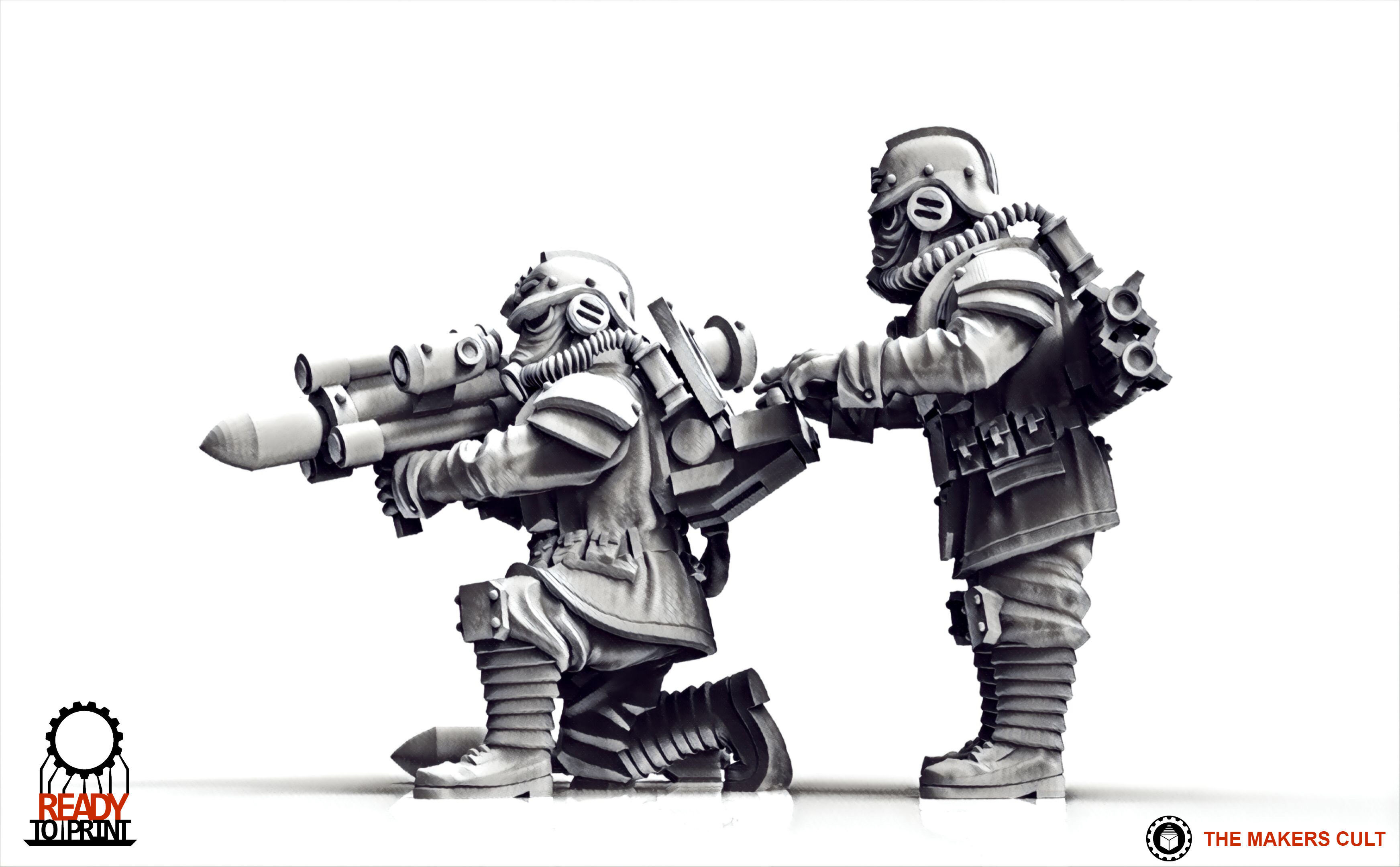 Valour Korps - Guided Missile Team 3D print model_7