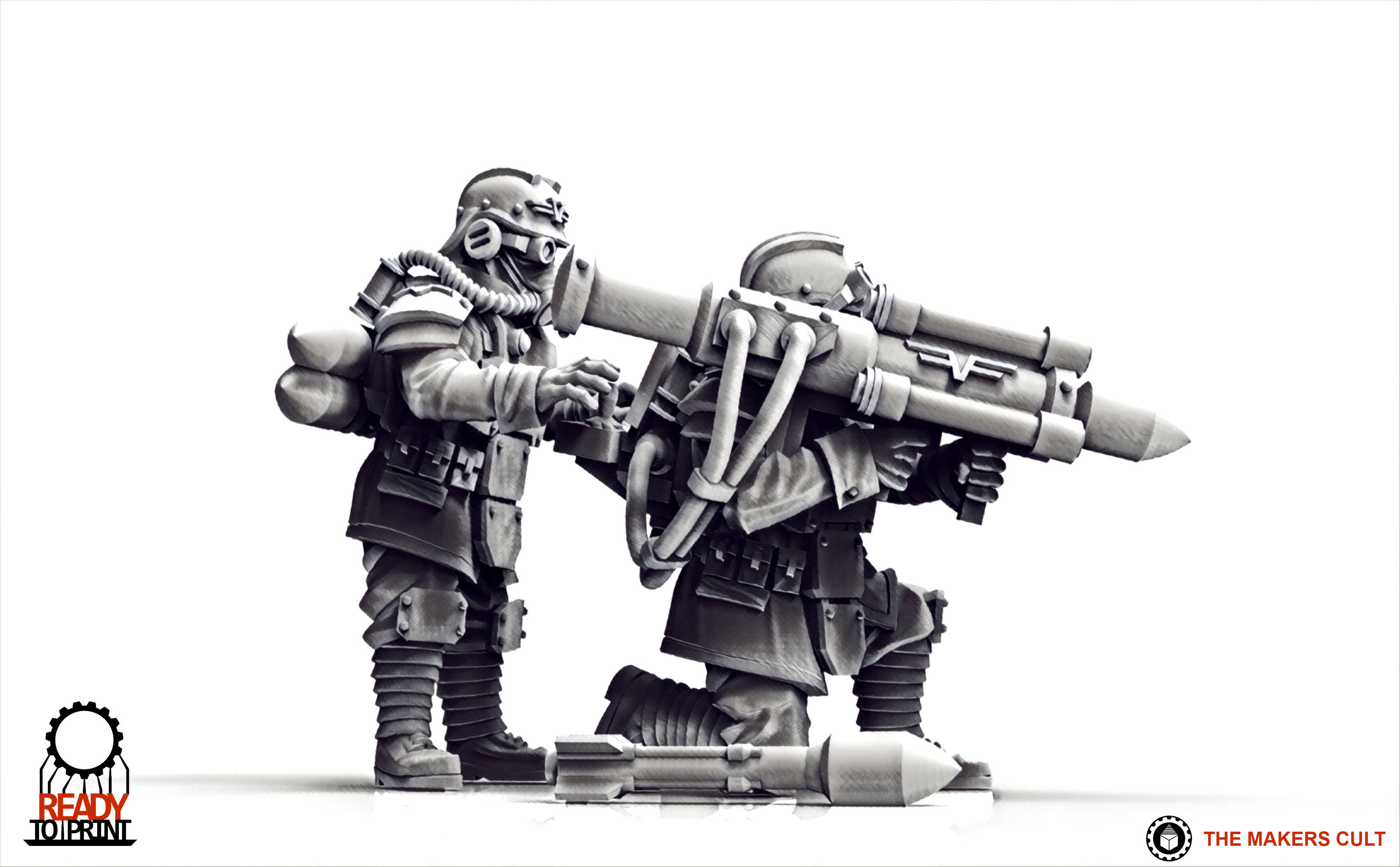 Valour Korps - Guided Missile Team 3D print model_4
