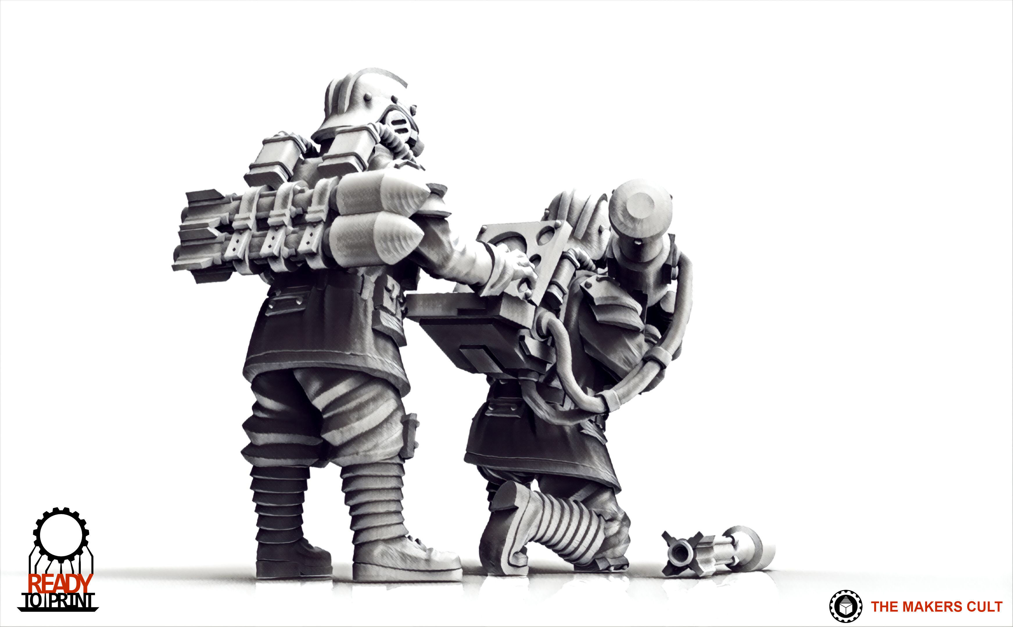 Valour Korps - Guided Missile Team 3D print model_10