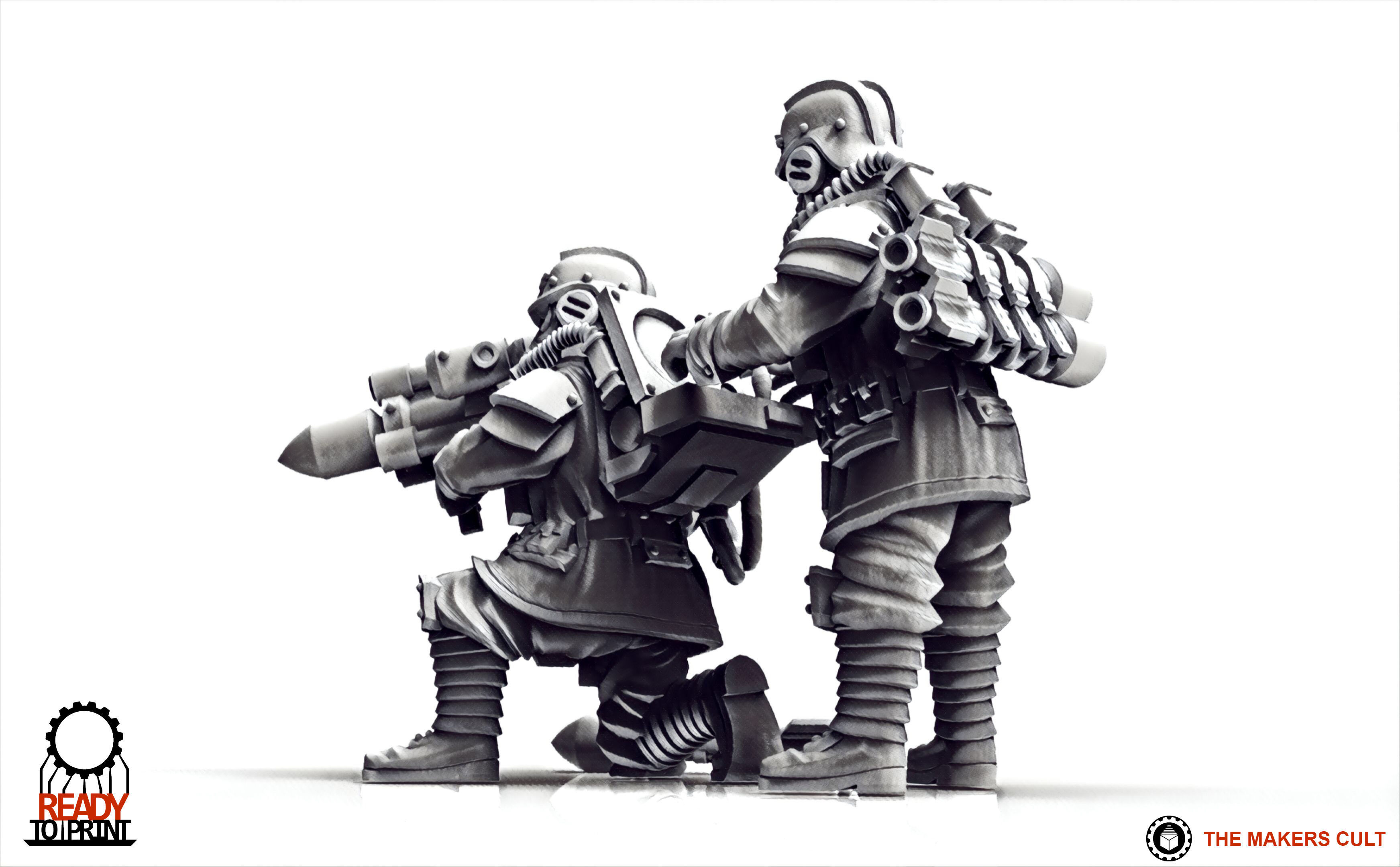 Valour Korps - Guided Missile Team 3D print model_8