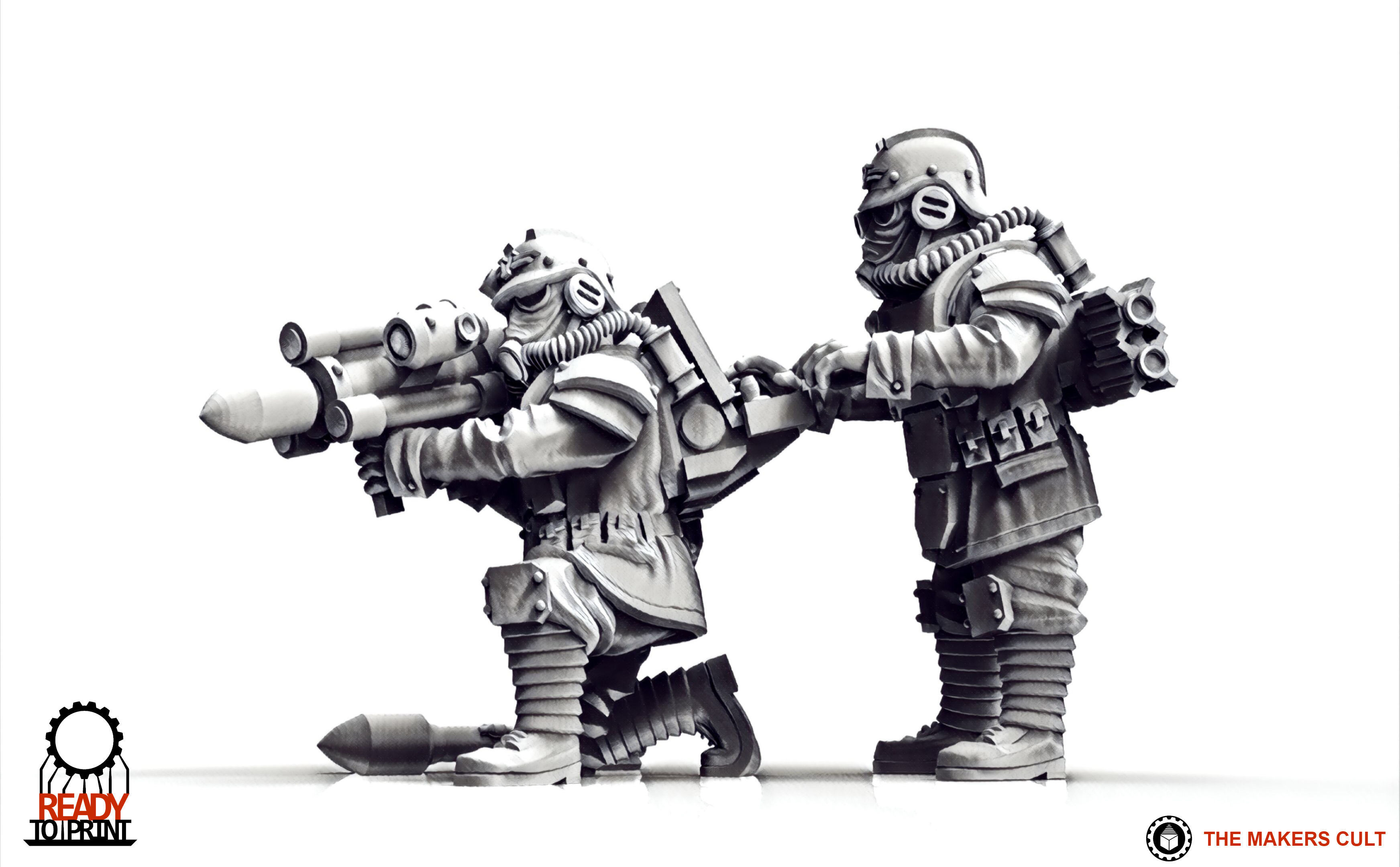 Valour Korps - Guided Missile Team 3D print model_6