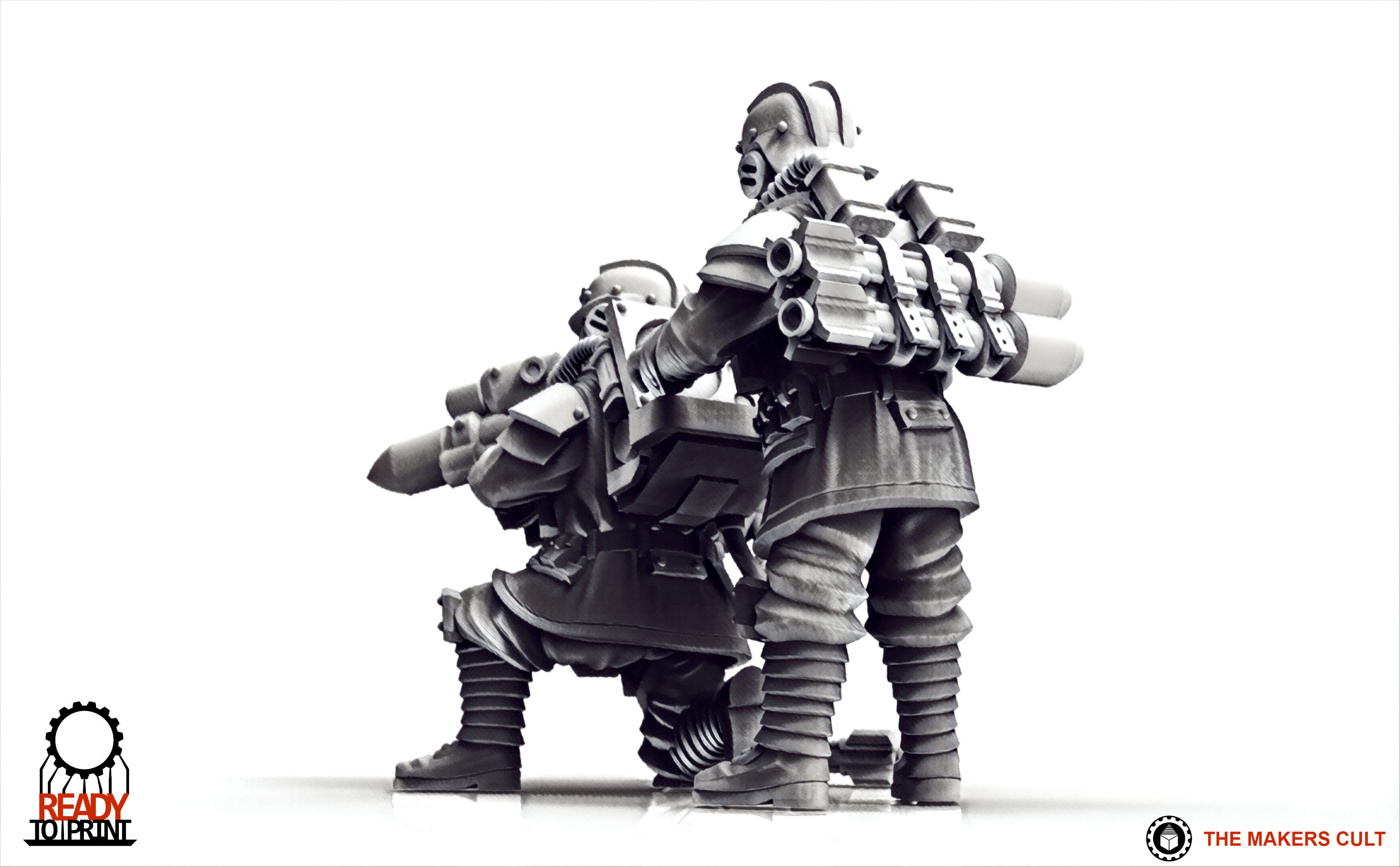 Valour Korps - Guided Missile Team 3D print model_9