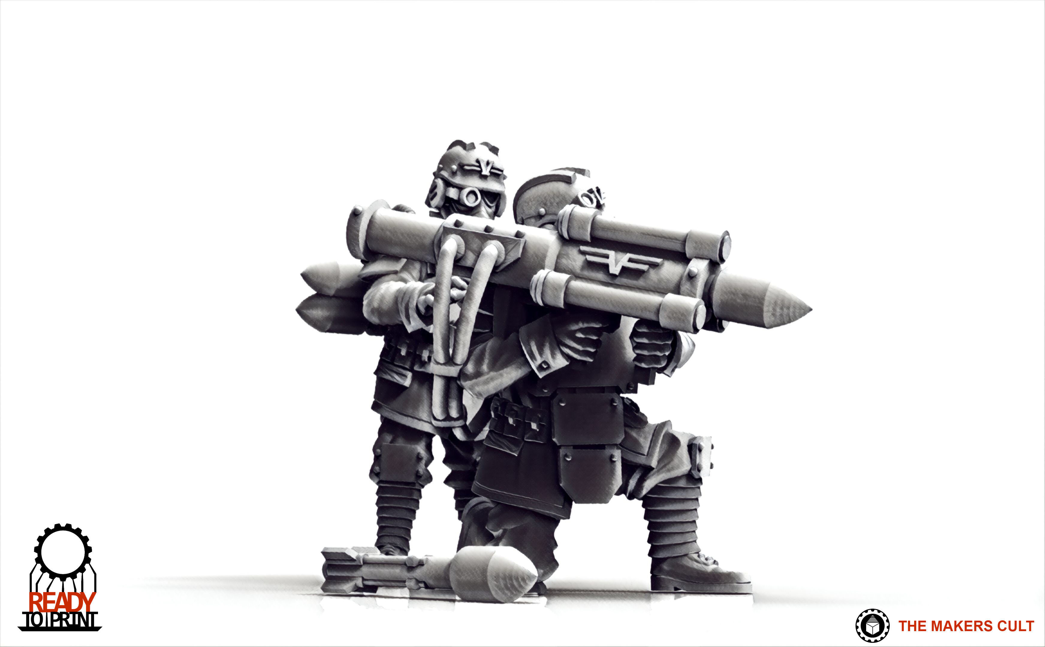 Valour Korps - Guided Missile Team 3D print model_5