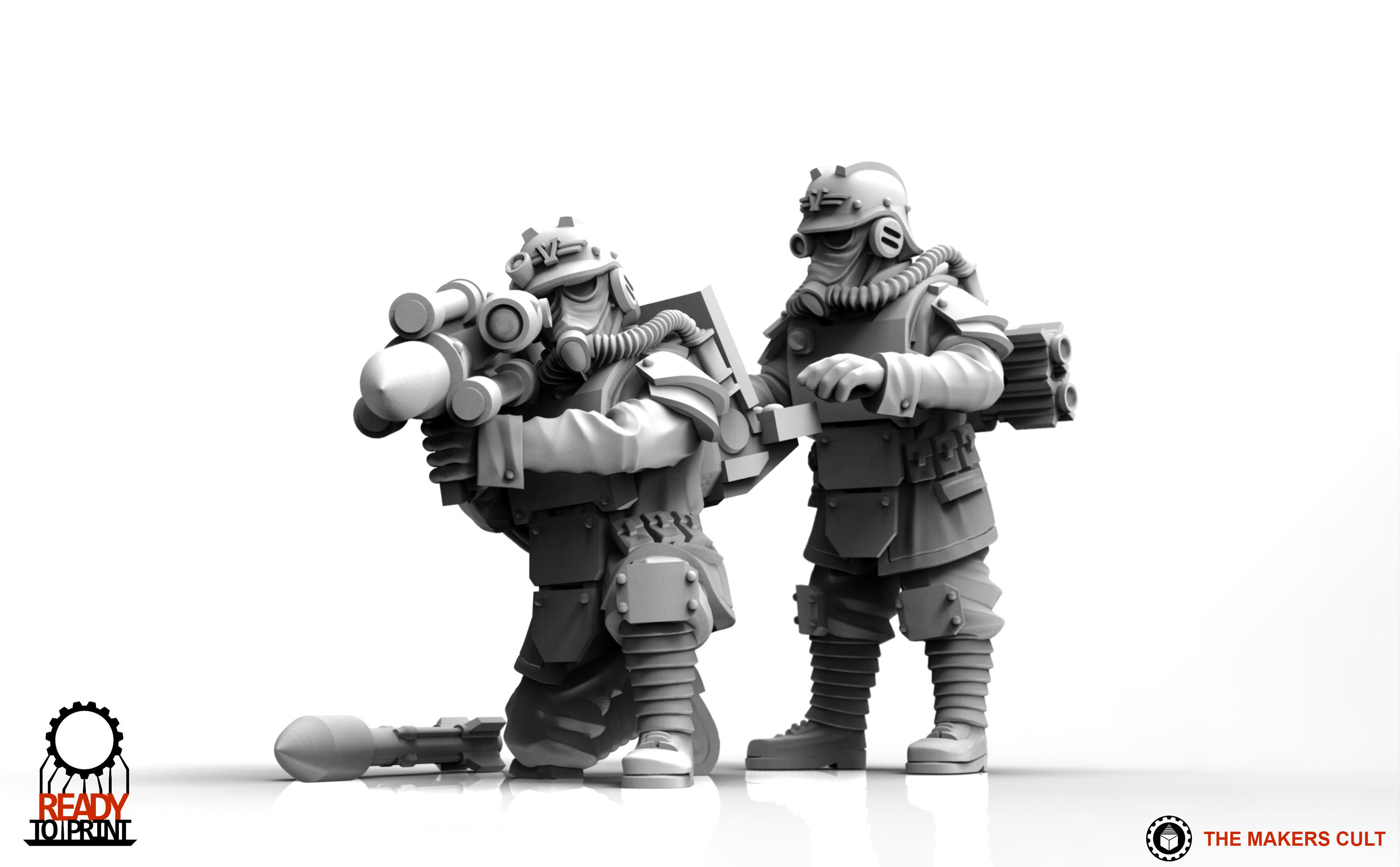Valour Korps - Guided Missile Team 3D print model_12