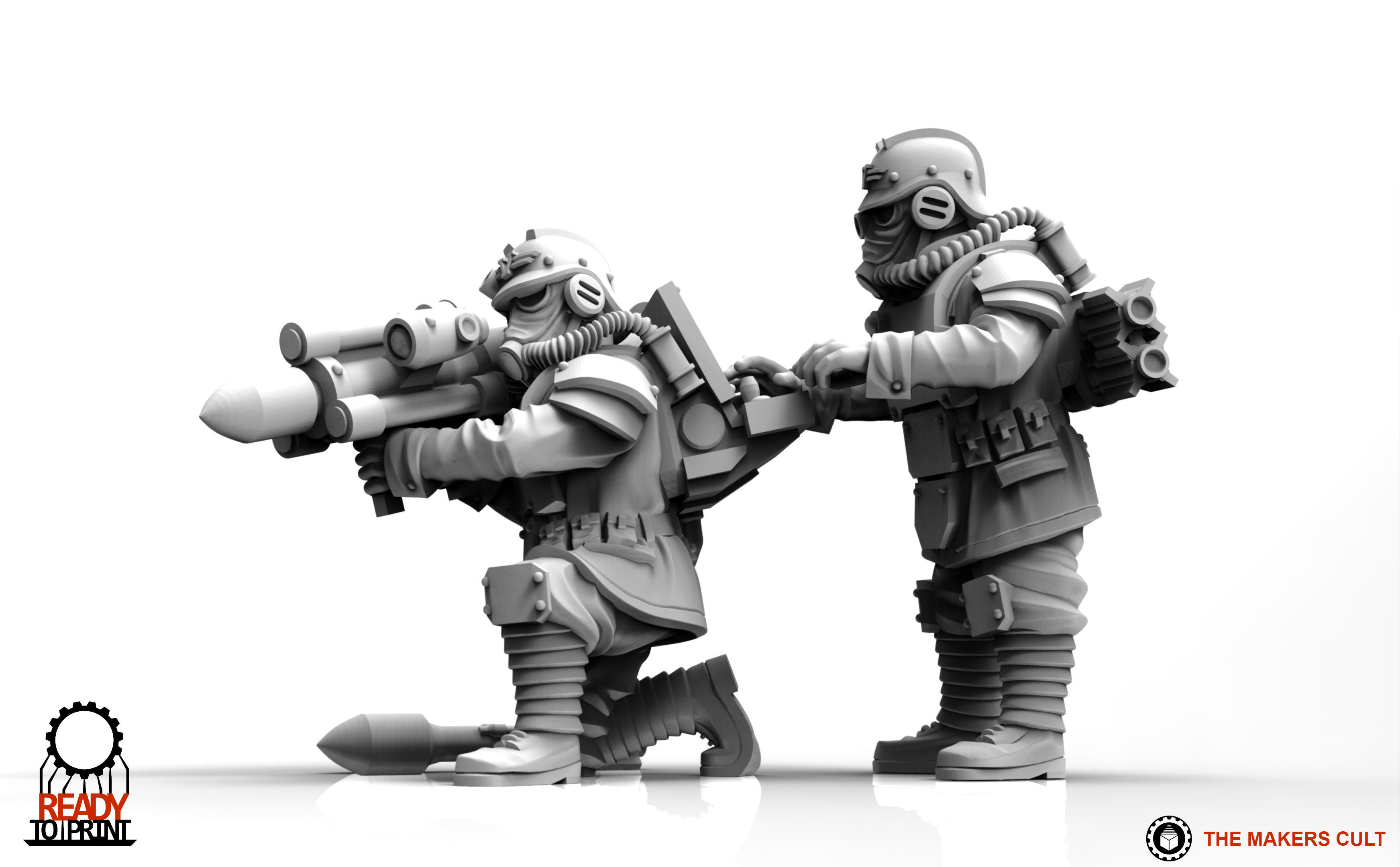 Valour Korps - Guided Missile Team 3D print model_11