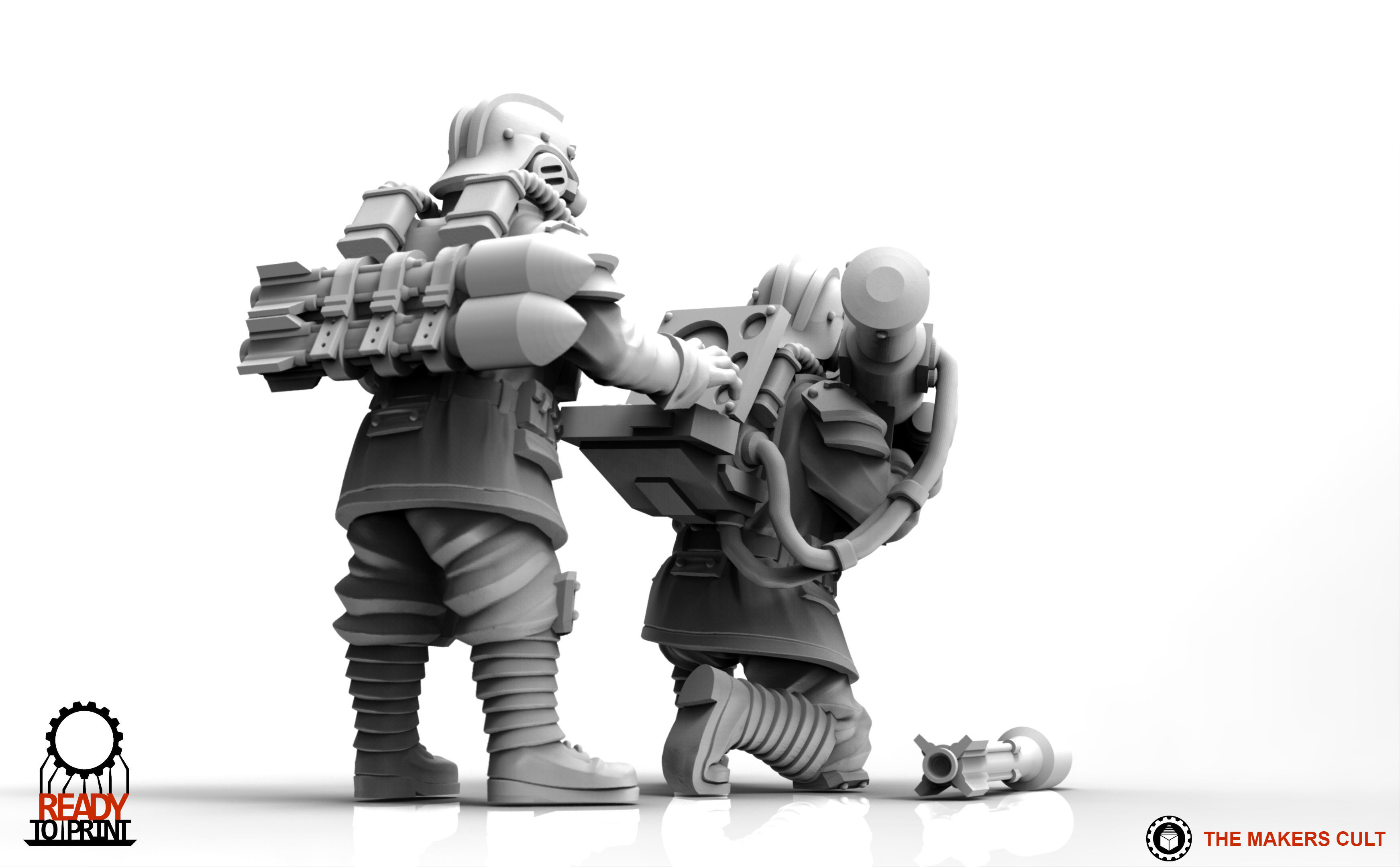 Valour Korps - Guided Missile Team 3D print model_15