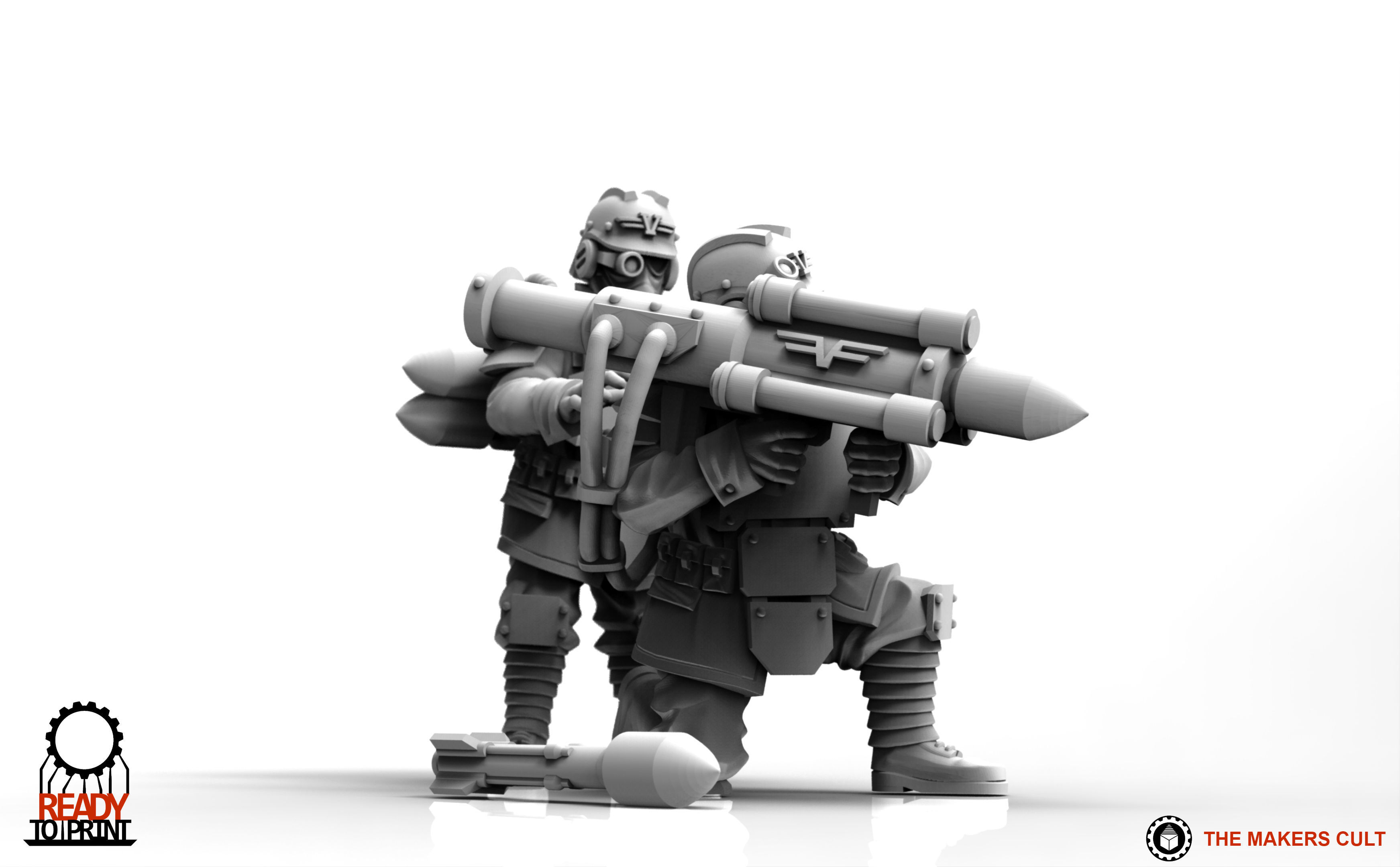 Valour Korps - Guided Missile Team 3D print model_17