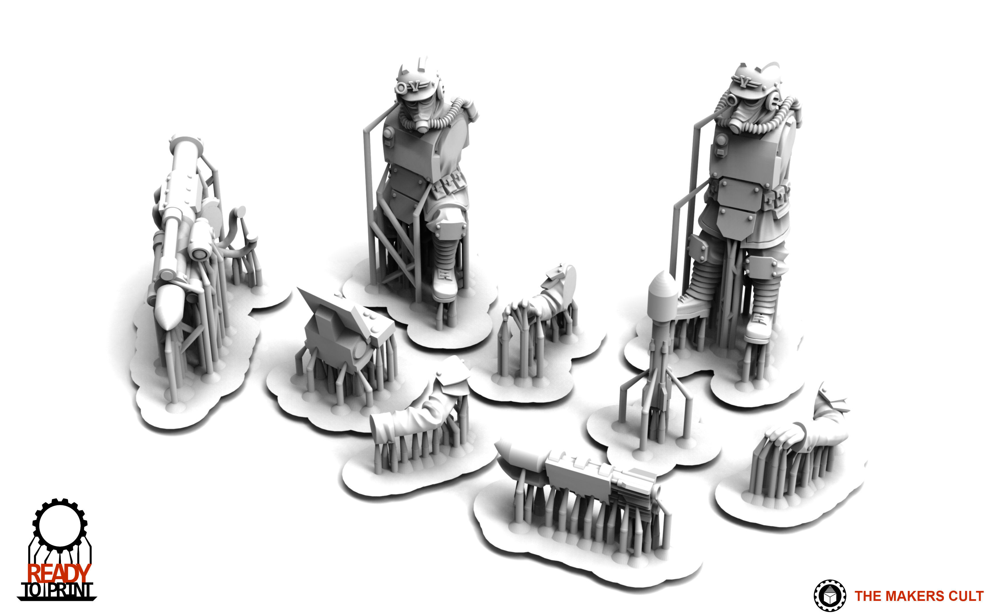 Valour Korps - Guided Missile Team 3D print model_2