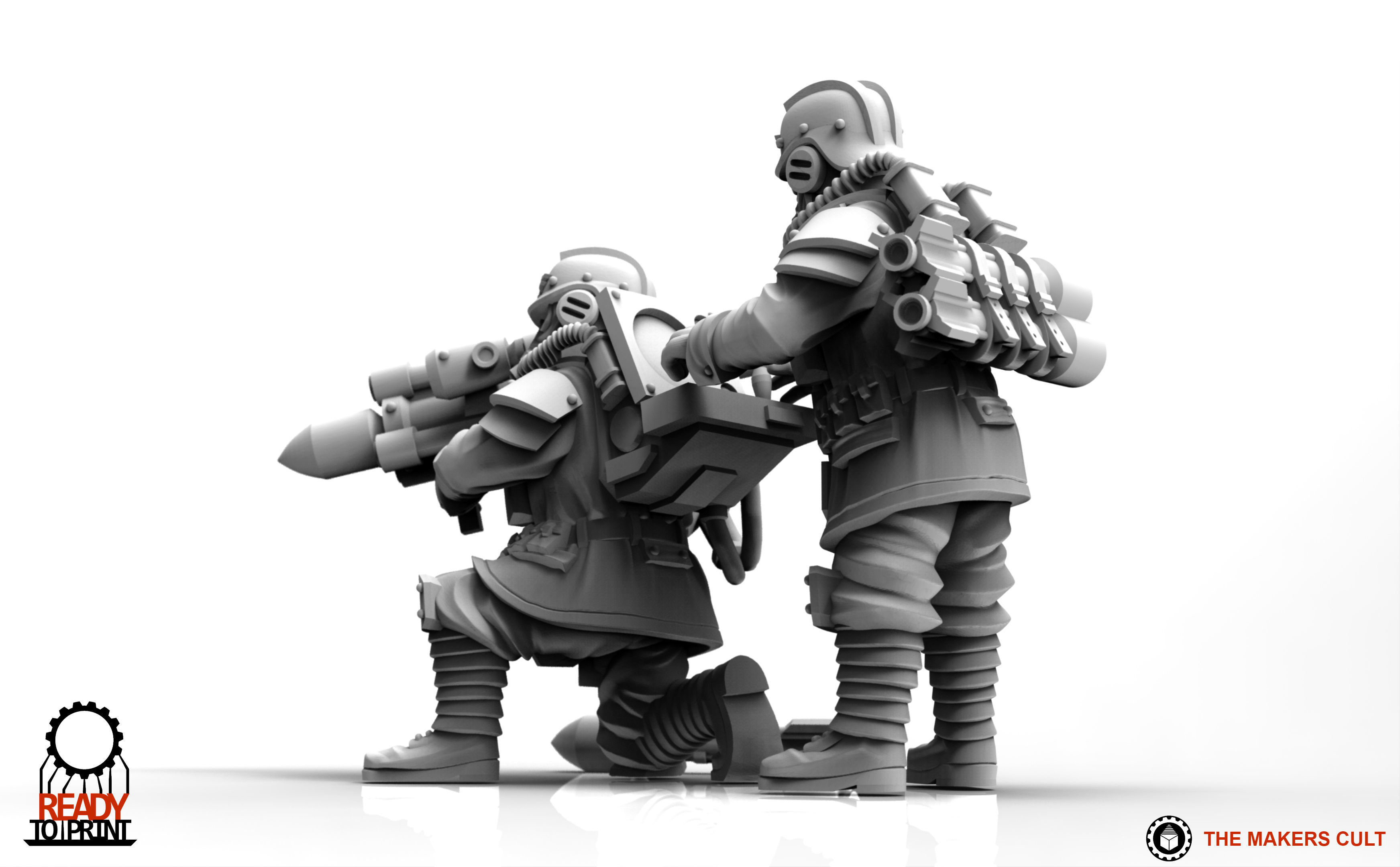 Valour Korps - Guided Missile Team 3D print model_16
