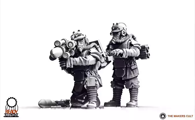 Valour Korps - Guided Missile Team 3D print model