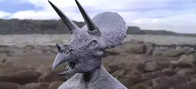 Dino Head 2 Mask 3D model